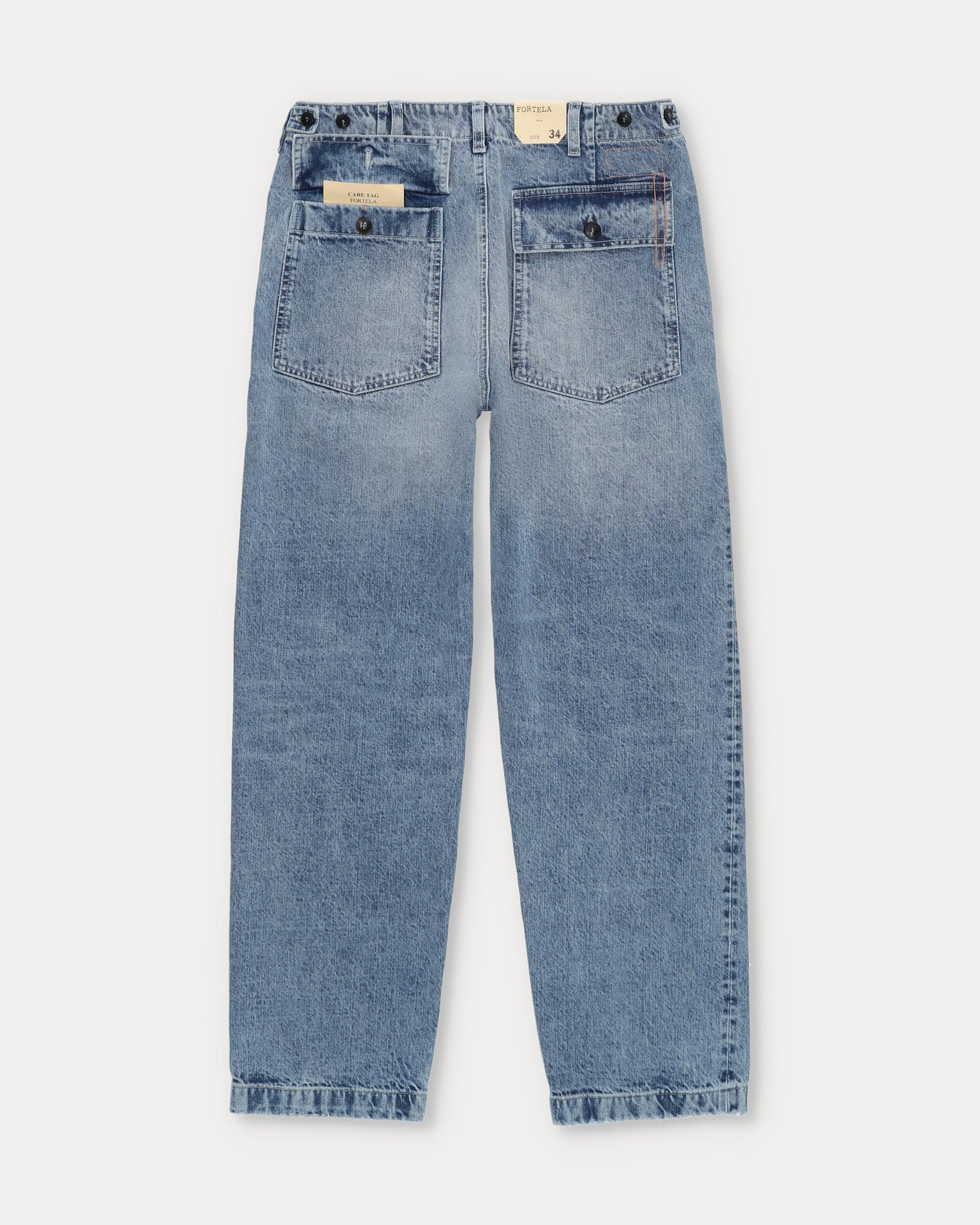 Newfatigue Denim Pants Bleach Wash
