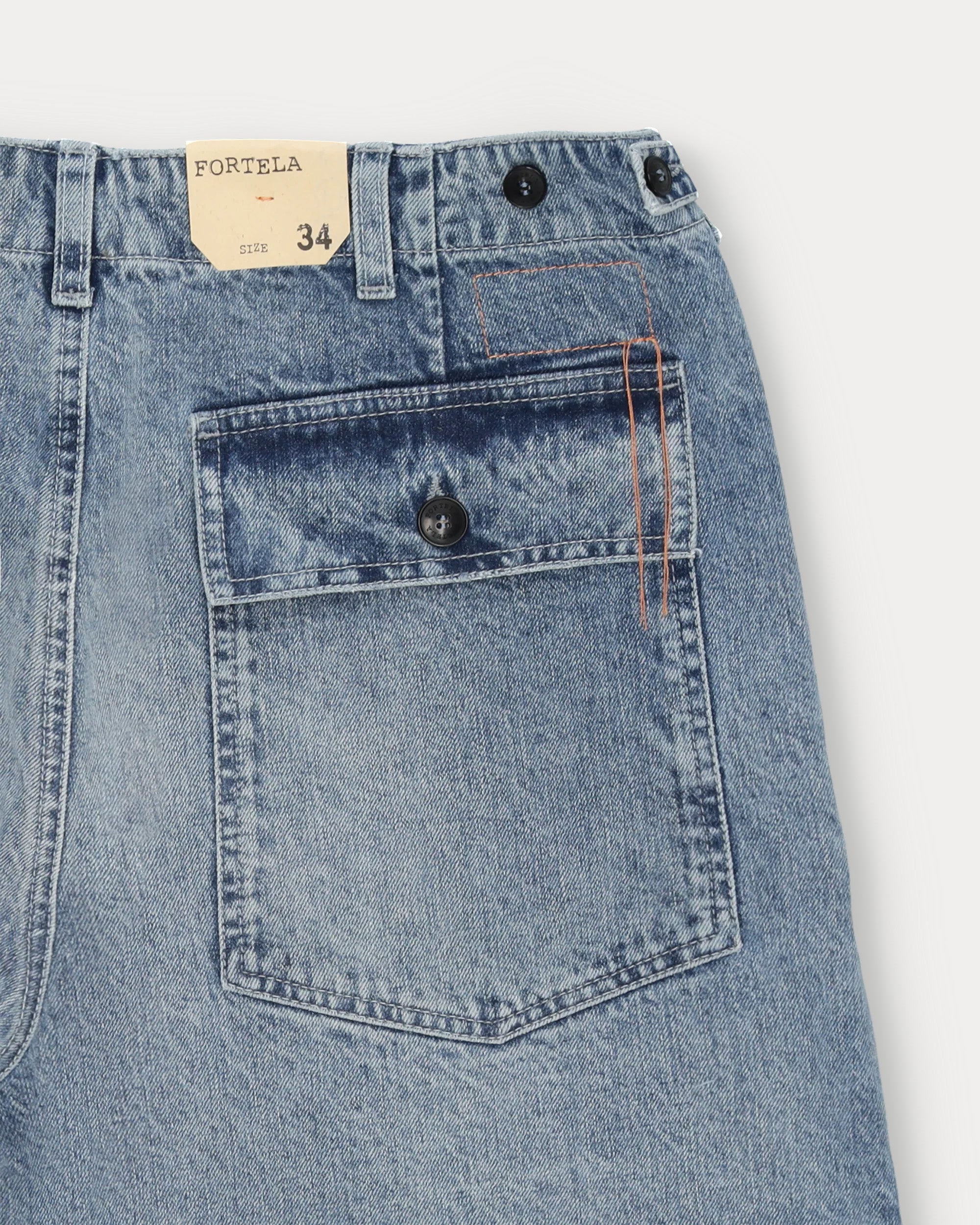 Newfatigue Denim Pants Bleach Wash