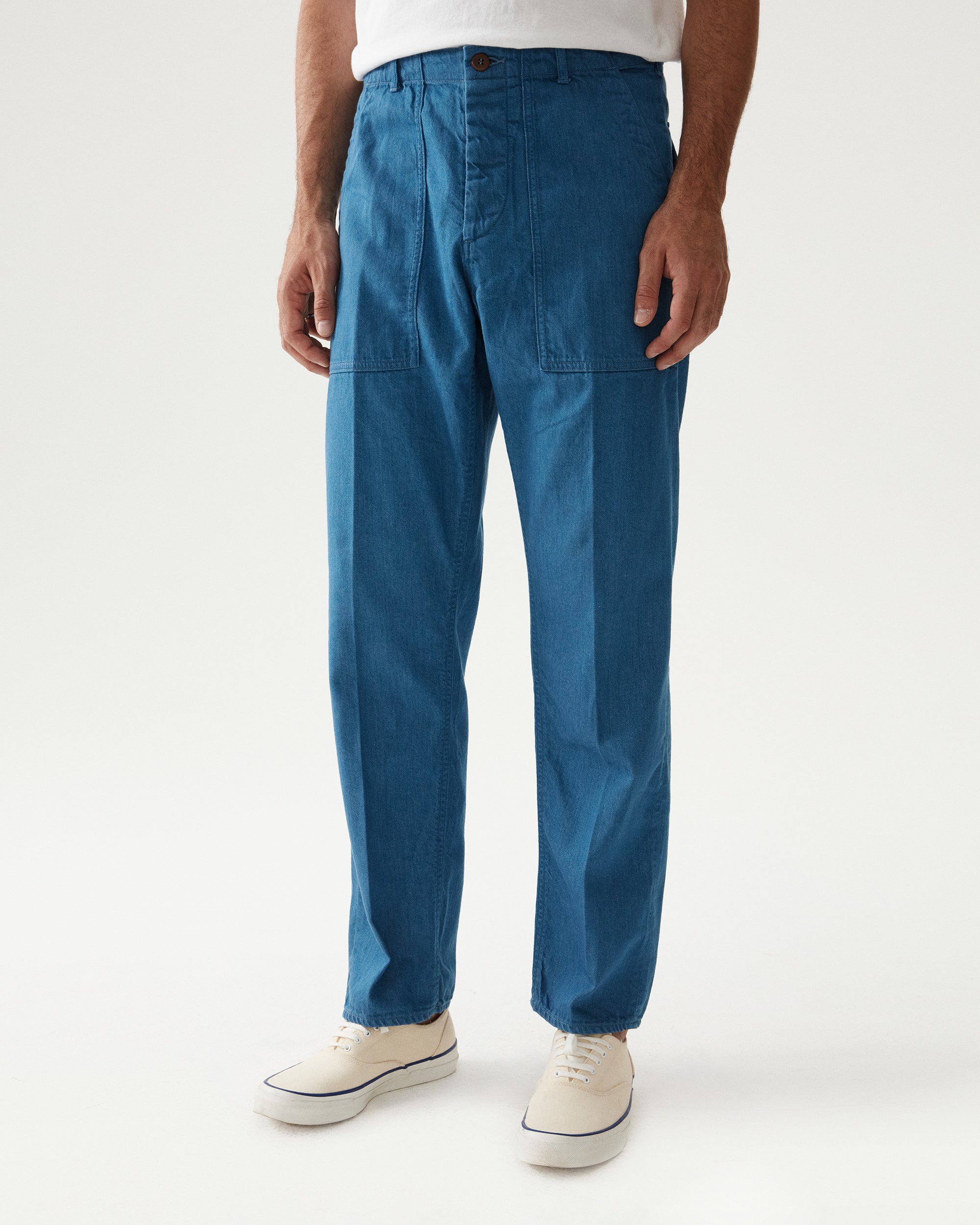 Newfatigue Pantaloni Fatigue Japan Denim Custom Wash
