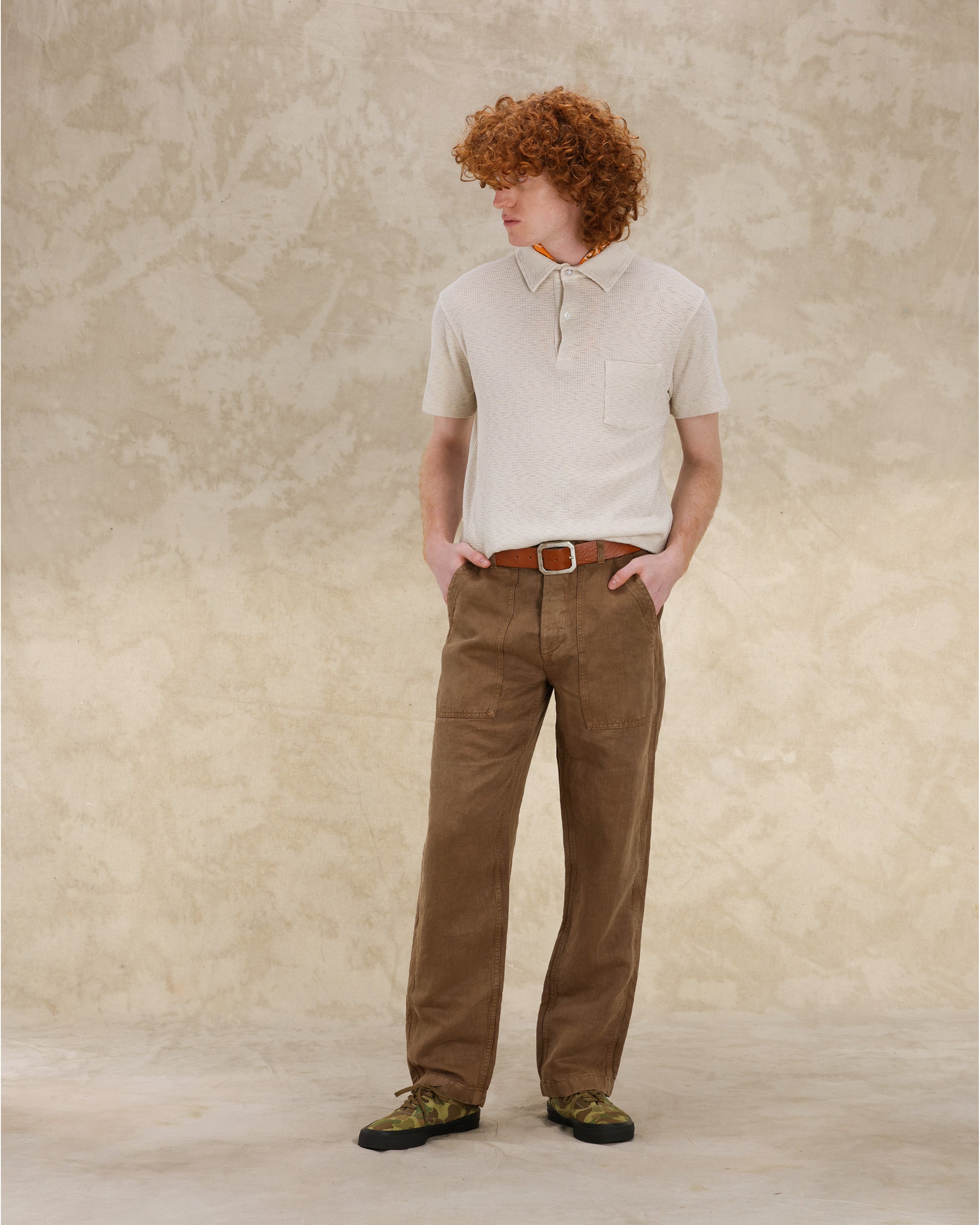 Newfatigue Pantaloni Fatigue in Lino