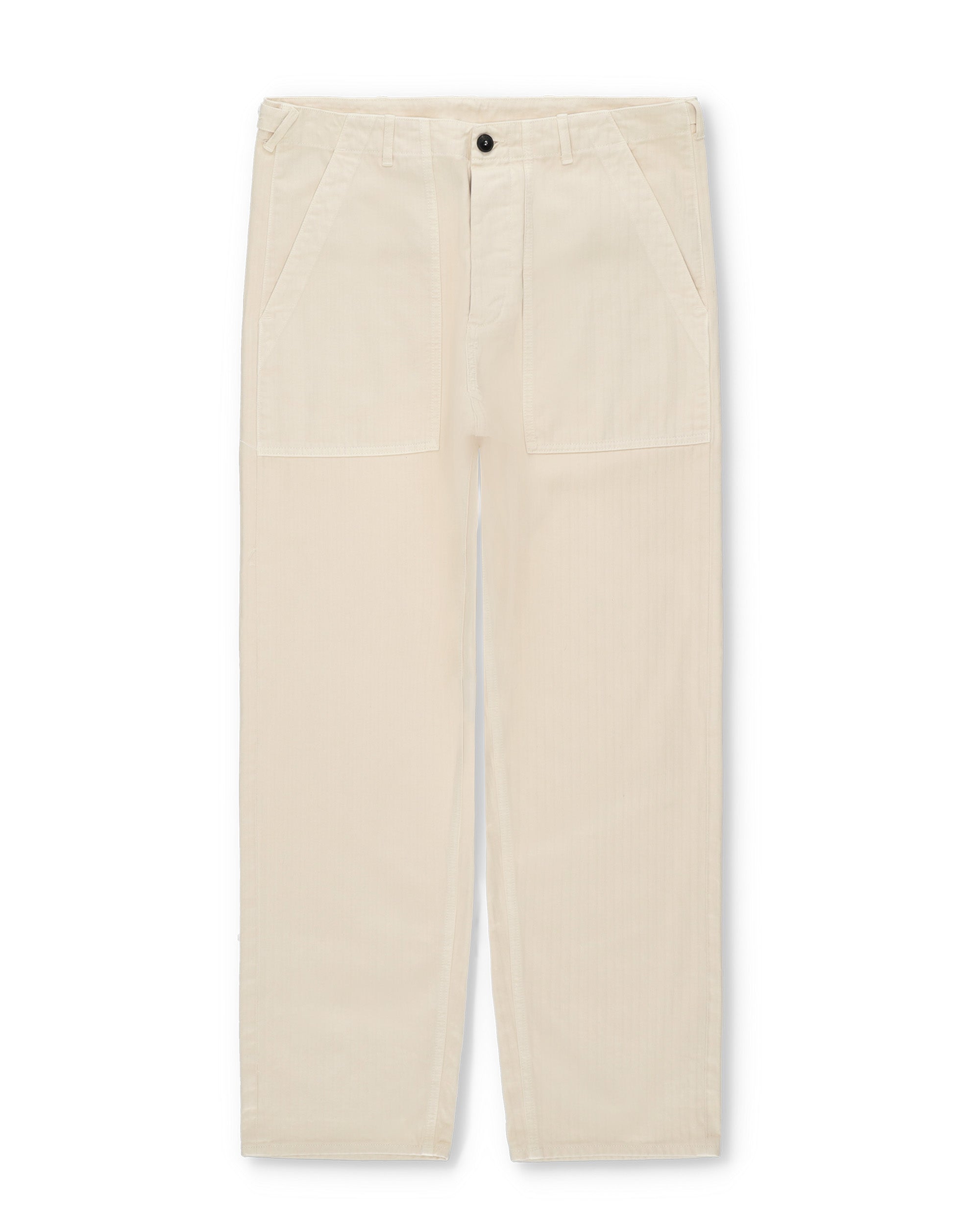 Newfatigue Pantaloni Fatigue In Herringbone di Cotone