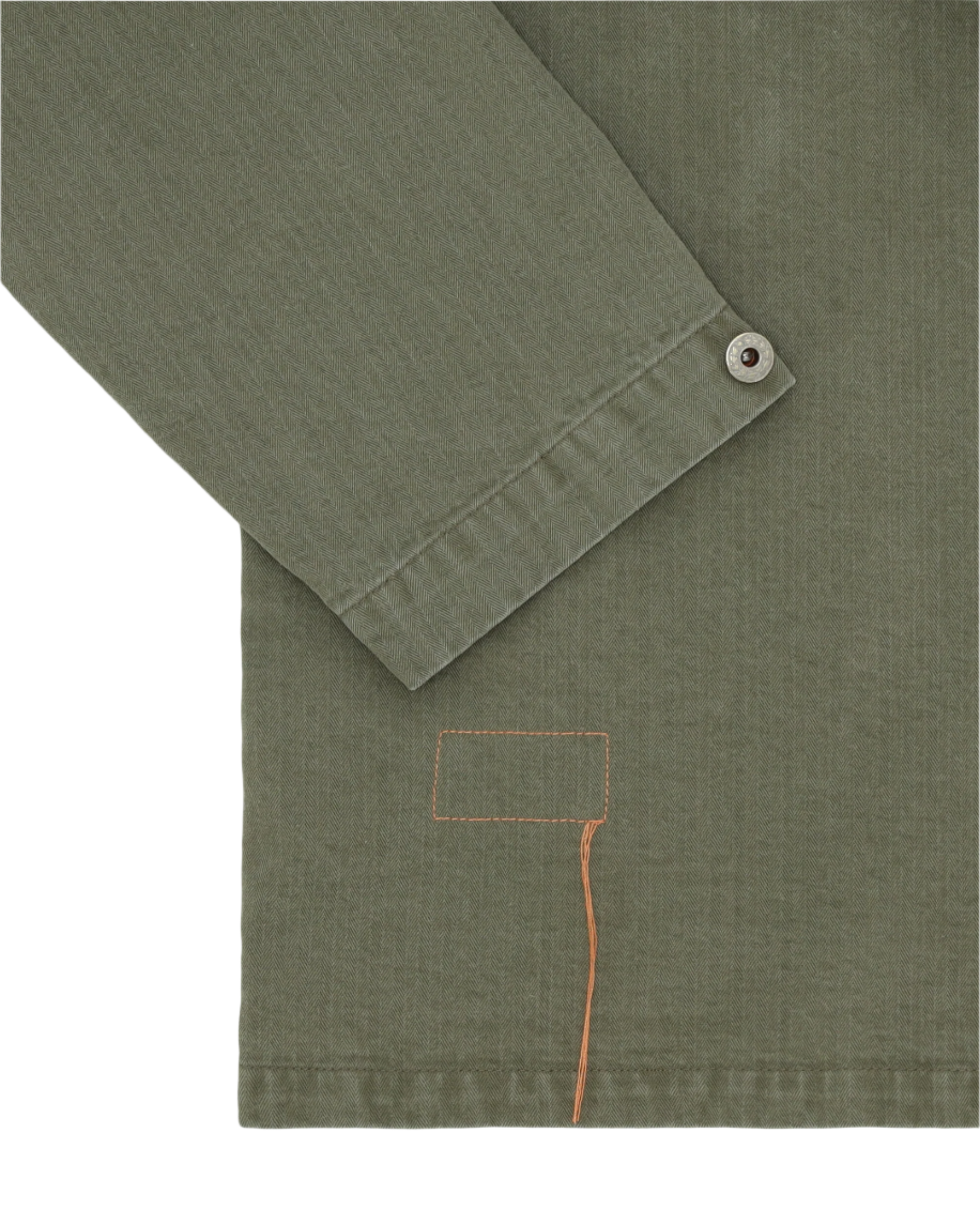 Newfrog Overshirt Militare In Herringbone Japan