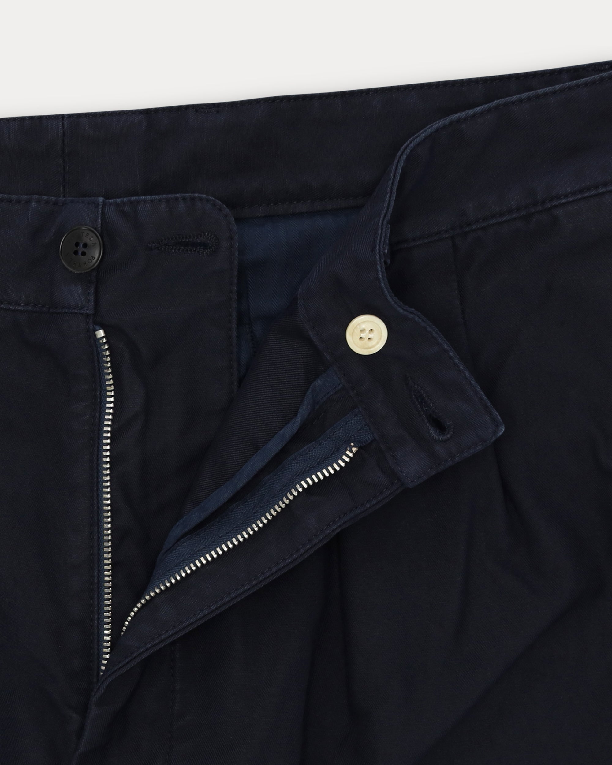 Newyork Pleated Reverse Cotton Canvas Pants