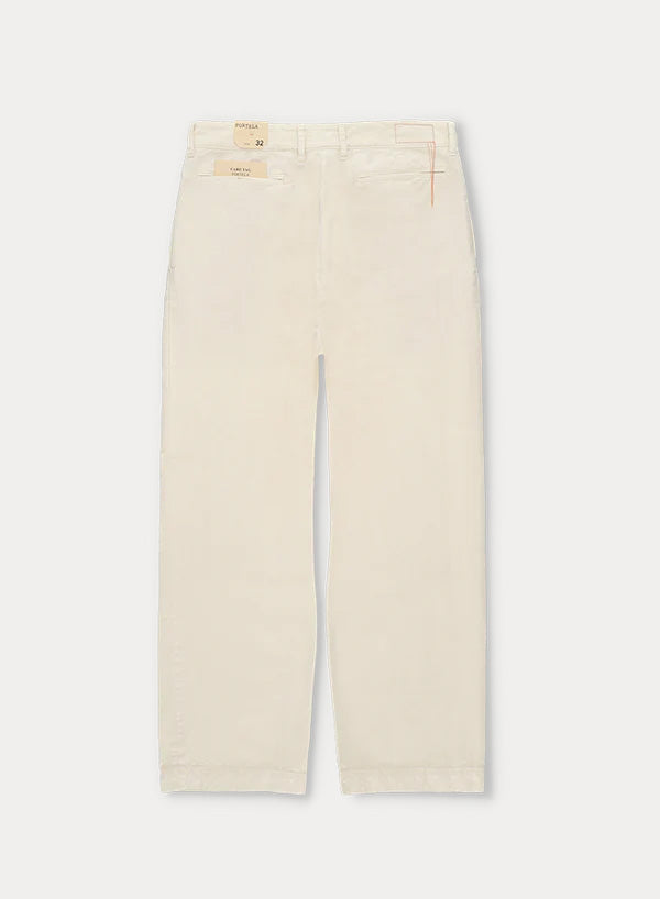 Newyork Pantaloni Con Pences In Cotone