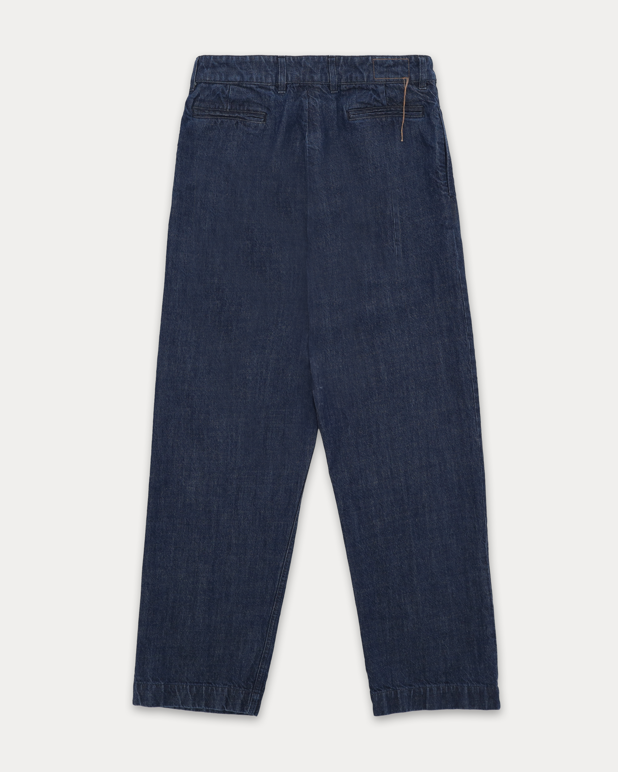 Newyork Pantaloni Con Pences In Denim Indigo Rinse