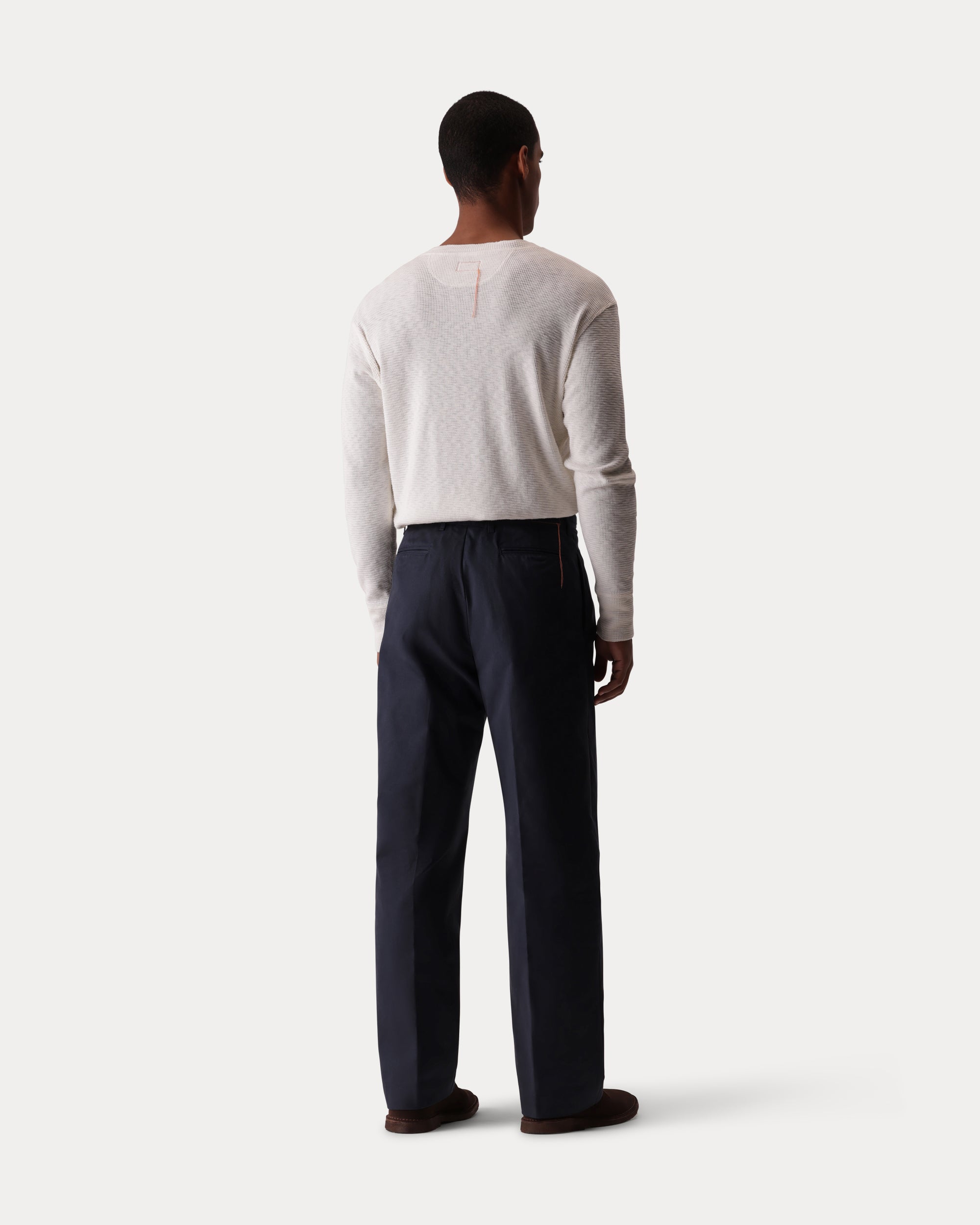 Newyork Pantaloni Con Pences In Cotone