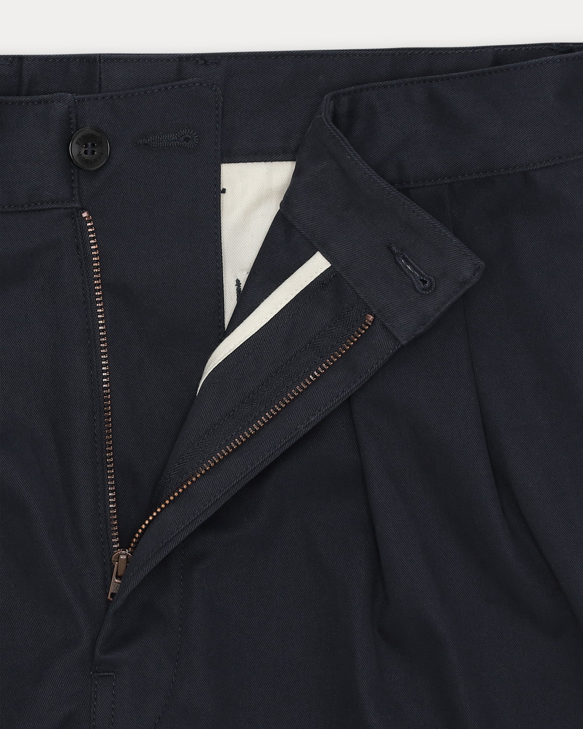 Newyork Pantaloni Con Pences In Cotone