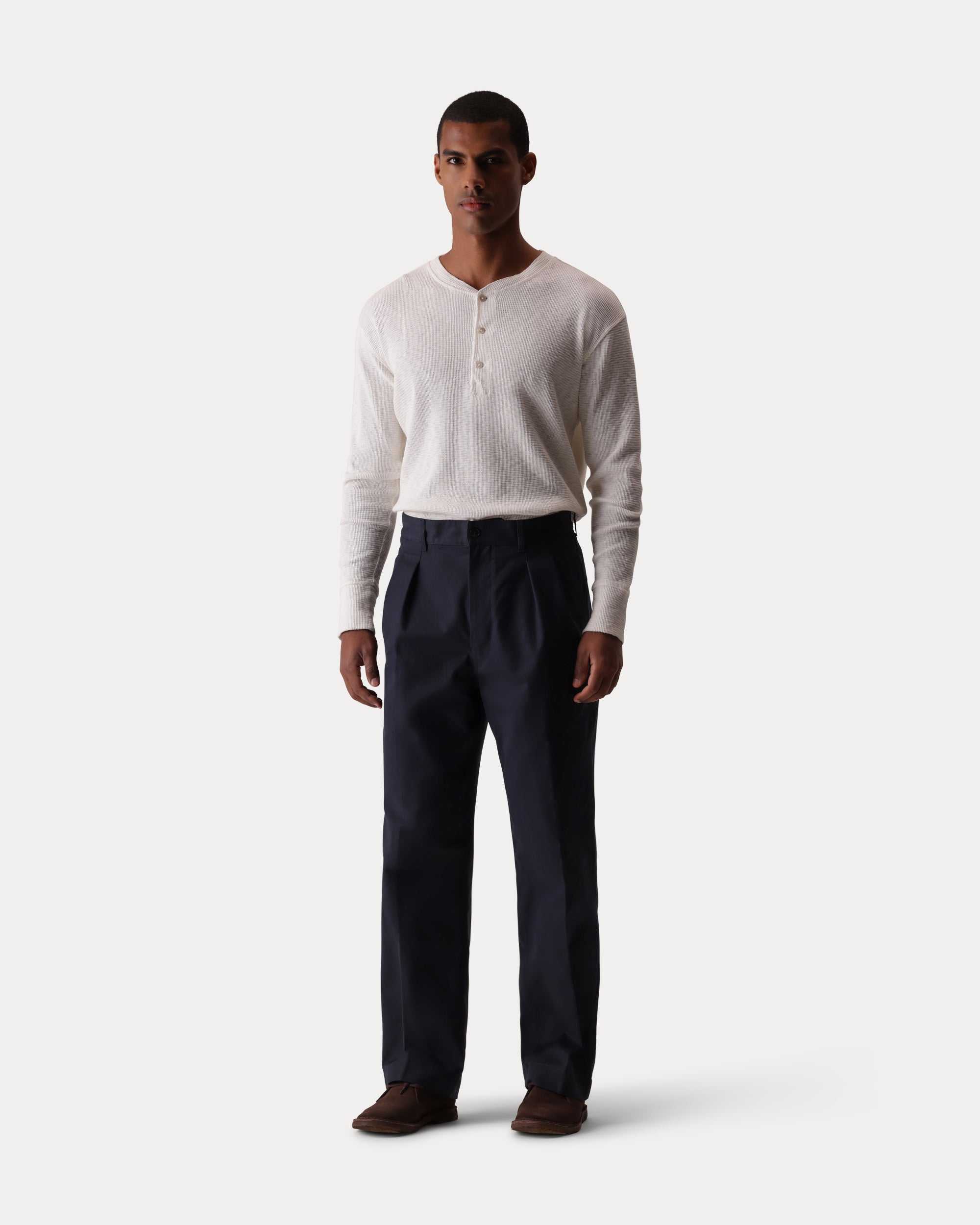 Newyork Pleated Cotton Pants