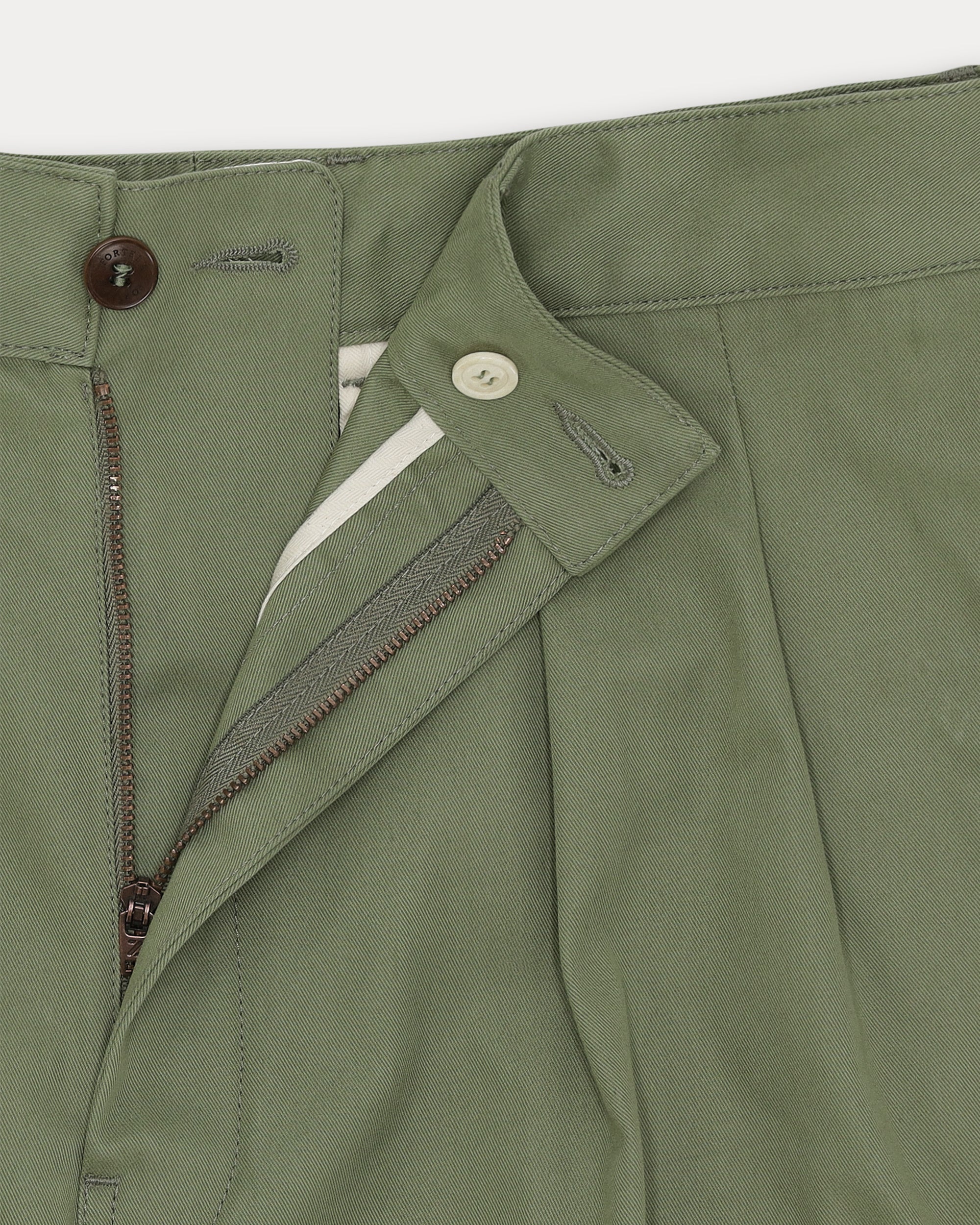 Newyork Pantaloni Con Pences In Cotone