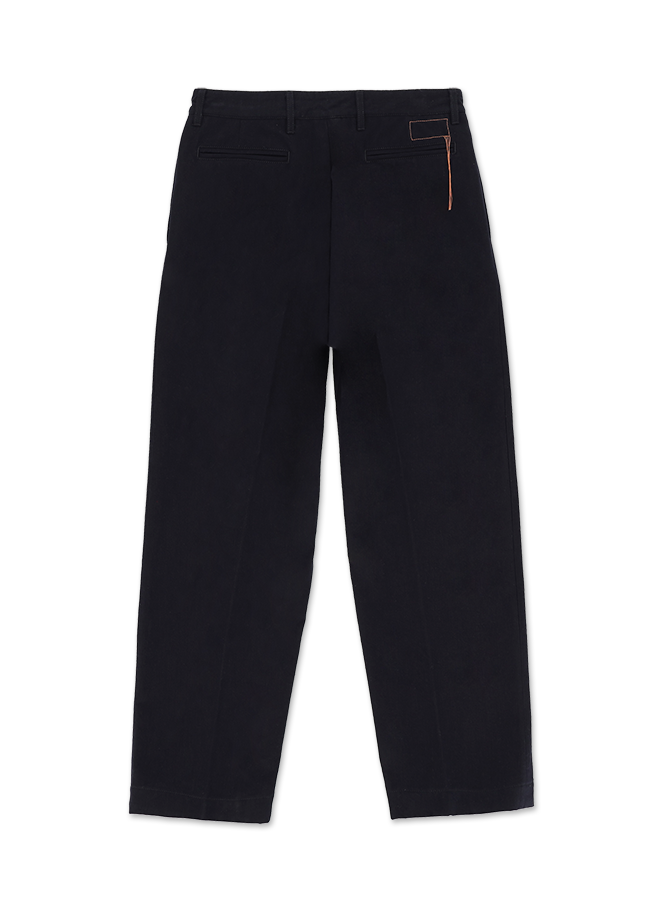 Newyork Pantaloni Con Pences In Cotone Lana