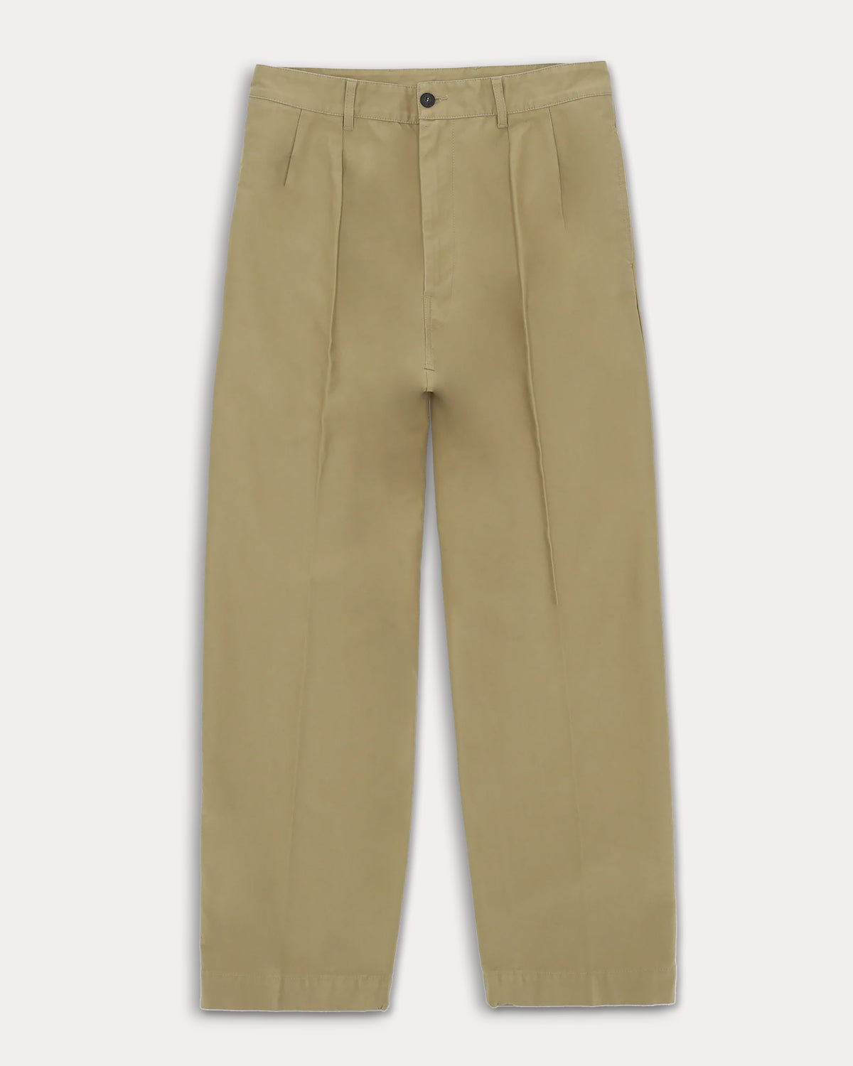 Newyork Pleated Reverse Cotton Canvas Pants