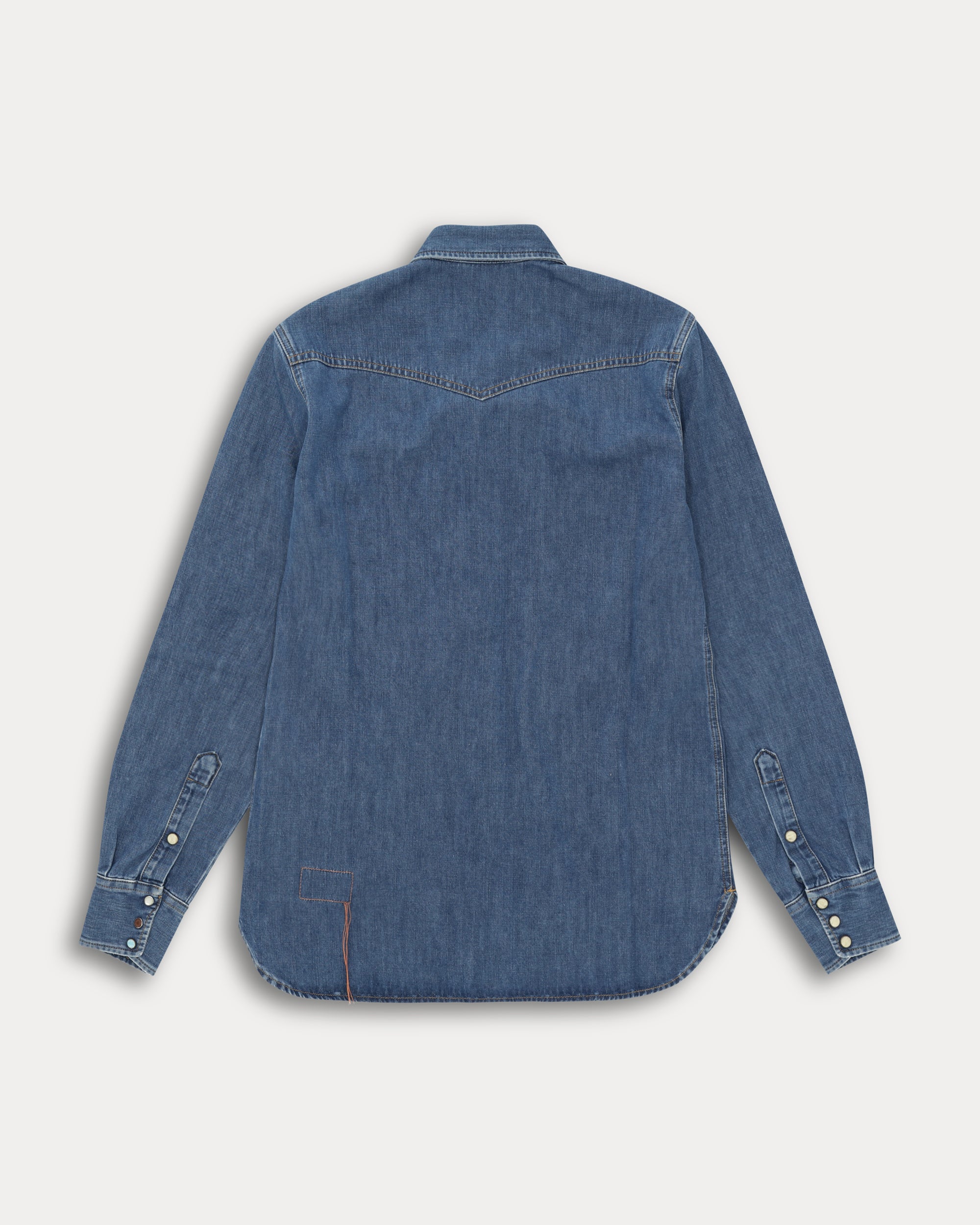 Ntex Denim Western Shirt Stone Wash