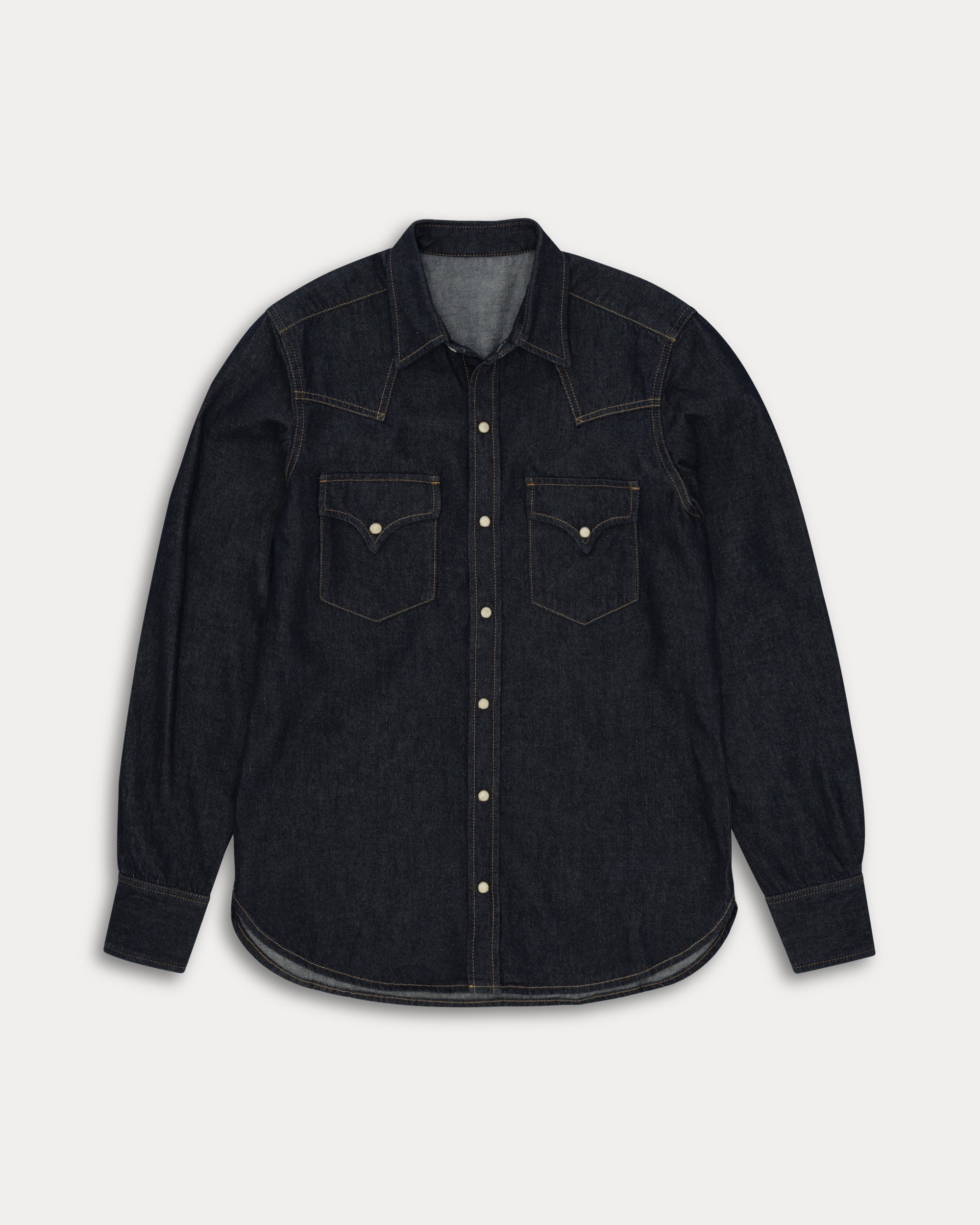 Ntex Denim Western Shirt Indigo Rinse
