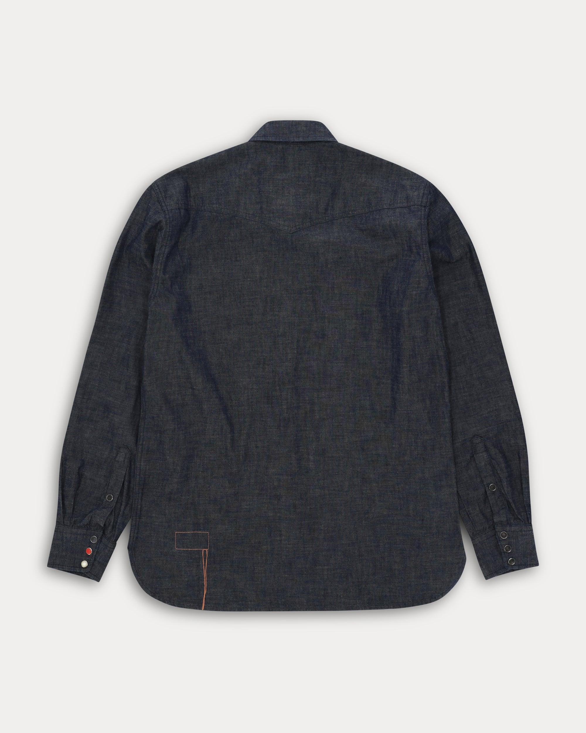 Ntex Japanese Chambray Indigo Rinsed Western Shirt