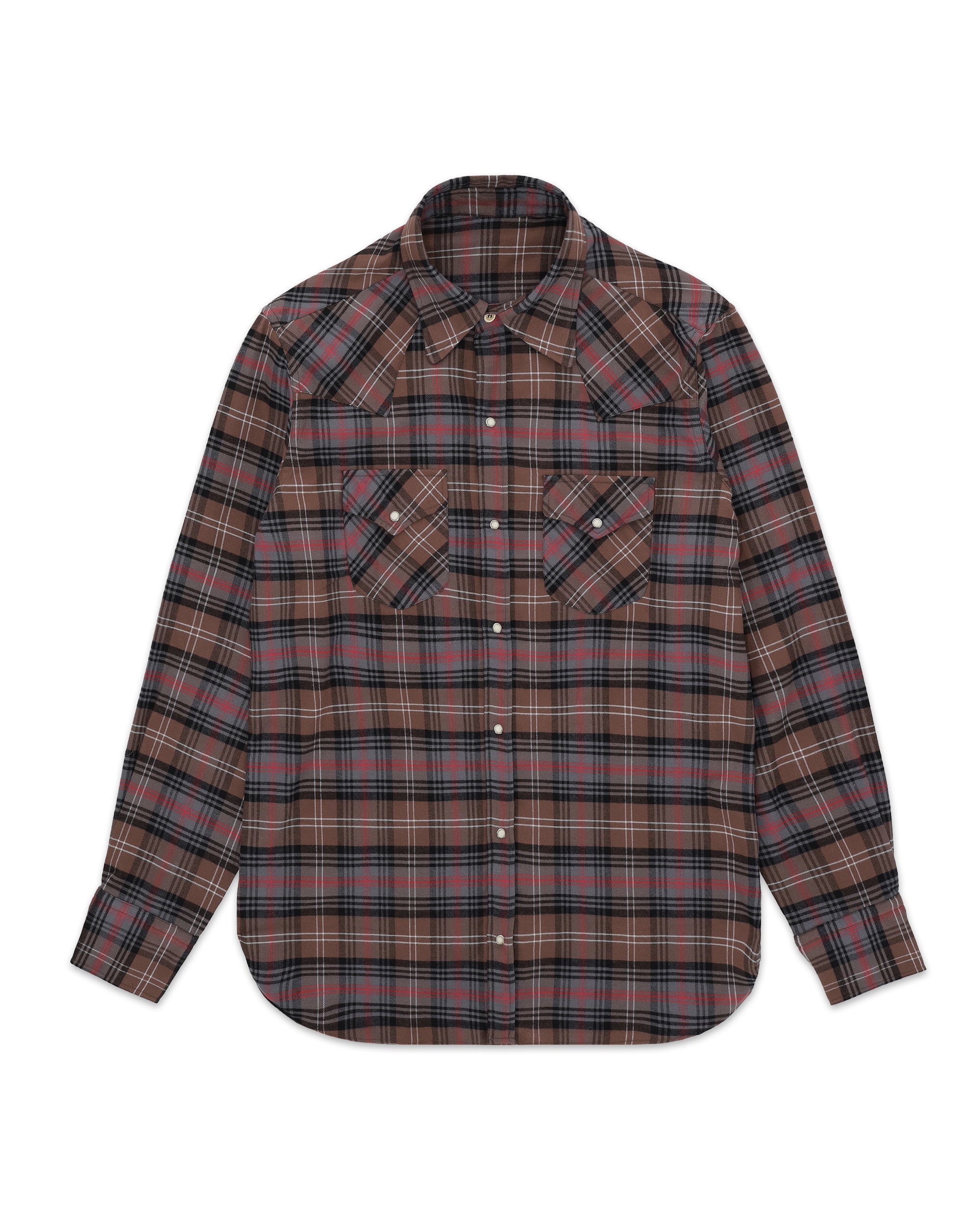 Ntex Camicia Texana In Cotone A Quadri