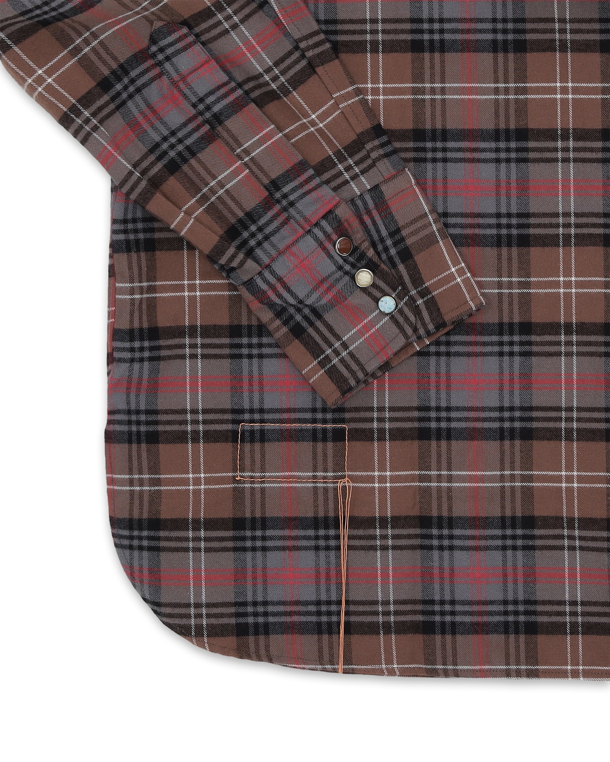 Ntex Camicia Texana In Cotone A Quadri