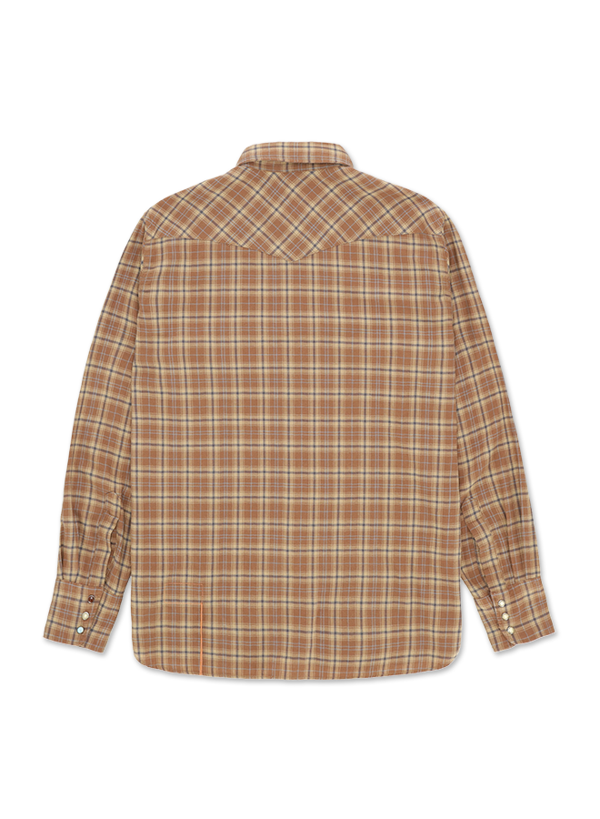 Ntex Camicia Texana In Cotone A Quadri