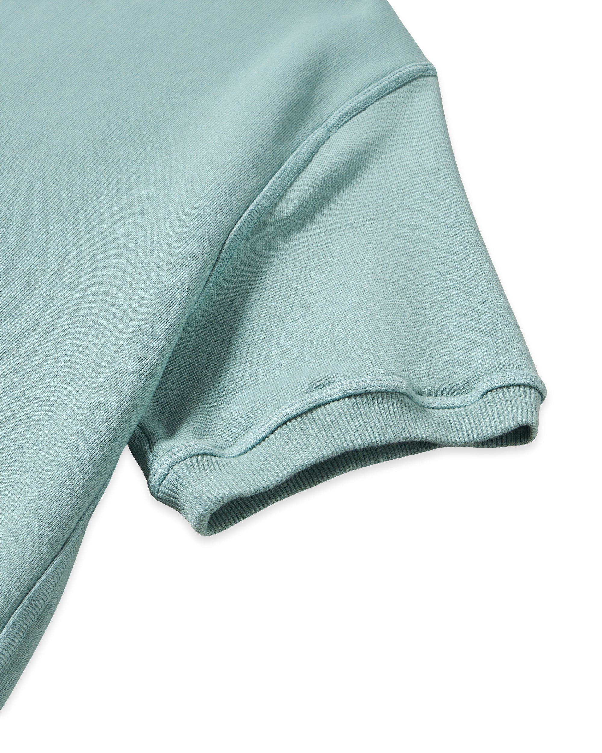 Ohio Felpa Girocollo in Jersey Garzato a Maniche Corte