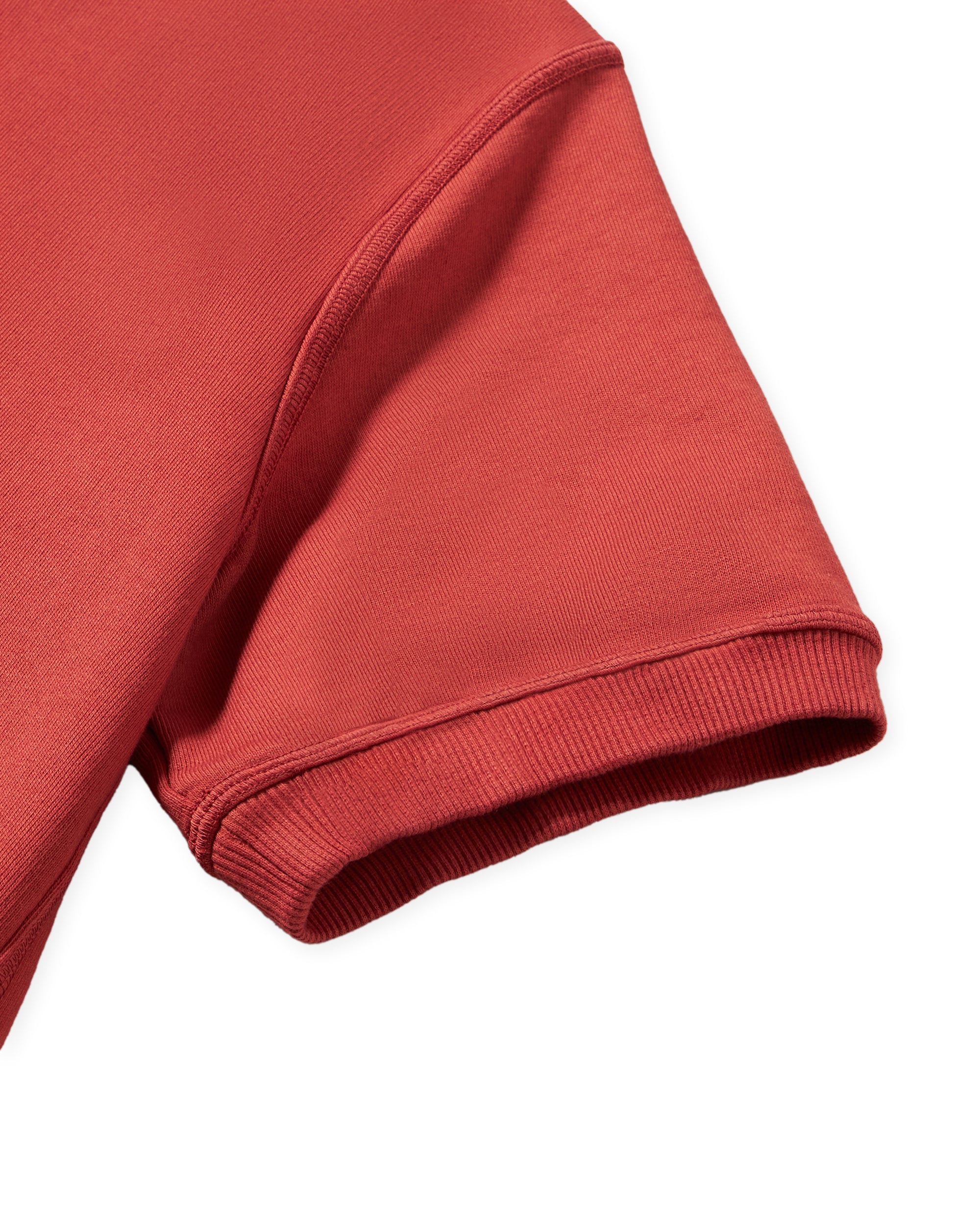 Ohio Felpa Girocollo in Jersey Garzato a Maniche Corte