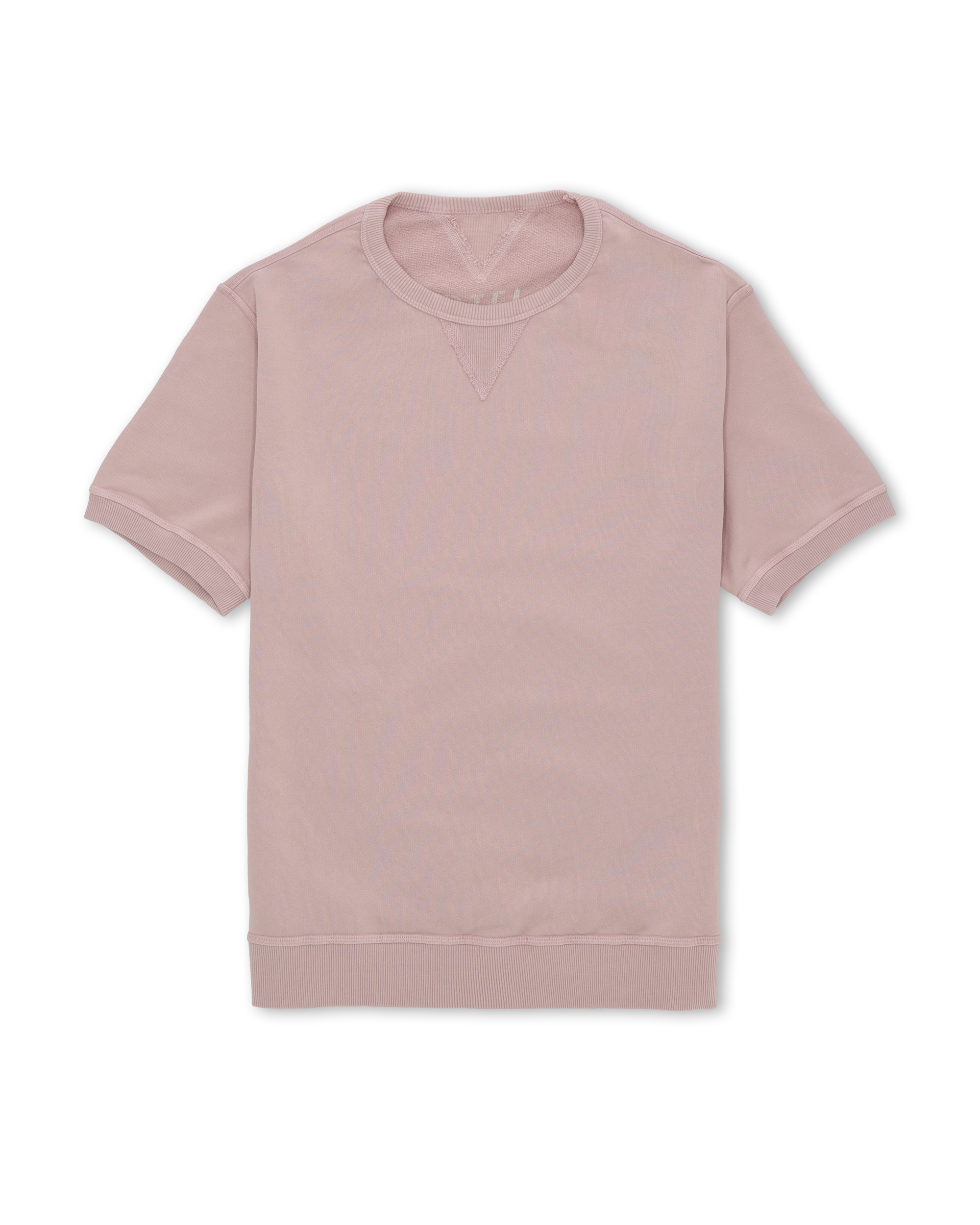 Ohio Felpa Girocollo in Jersey Garzato a Maniche Corte