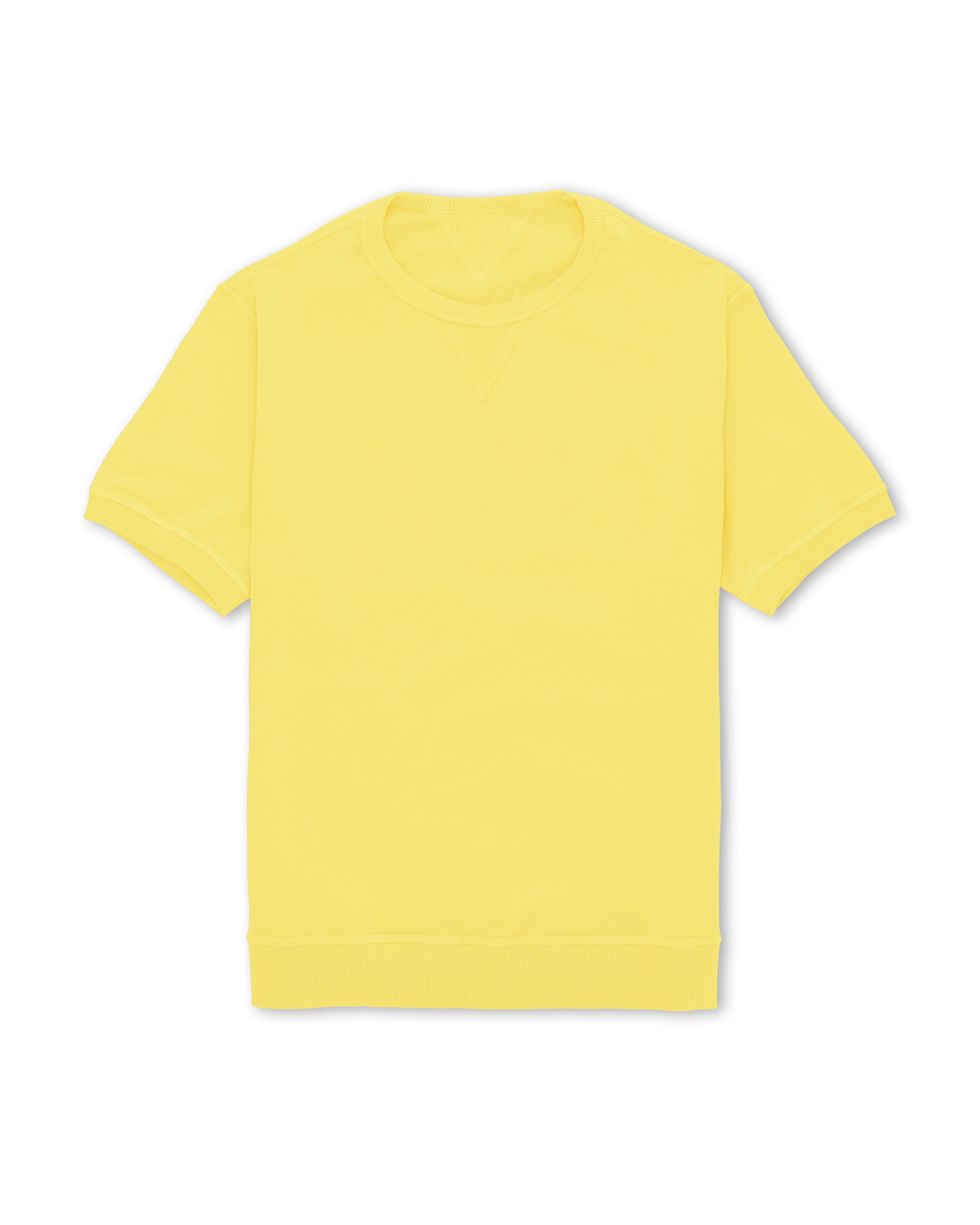 Ohio Felpa Girocollo in Jersey Garzato a Maniche Corte