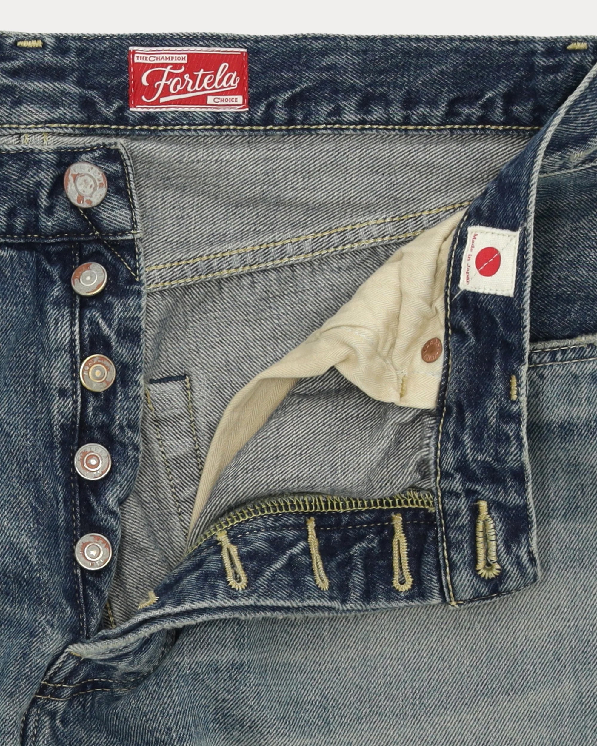 Okayama Japan Denim Cimosato 5 Tasche Regular Fit Custom Wash - L29''