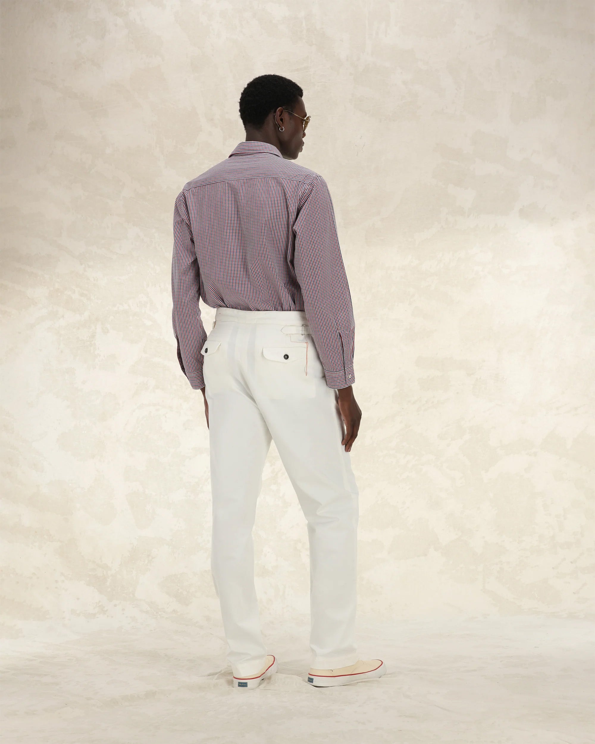 Oklahoma Pantalone Con Pences In Cotone
