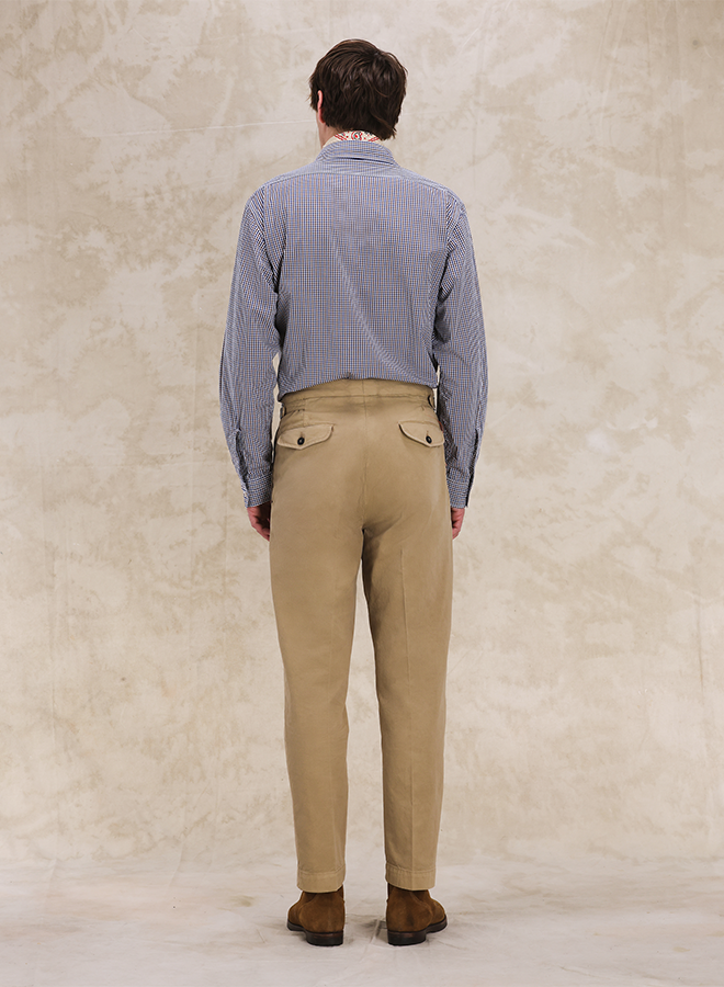 Oklahoma Pantalone Con Pences In Cotone