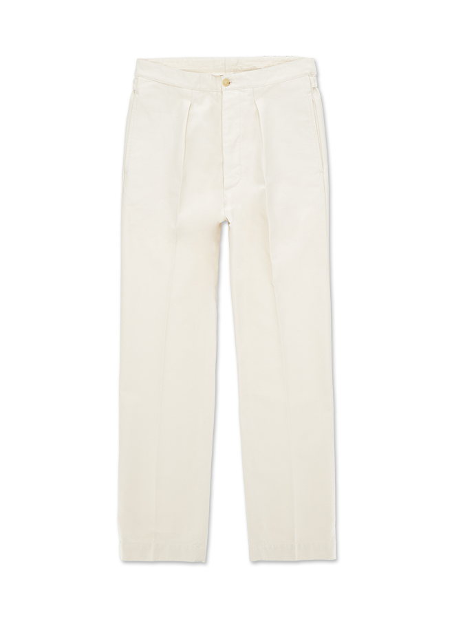 Oklahoma Pantaloni In Canvas di Cotone Rovesciato