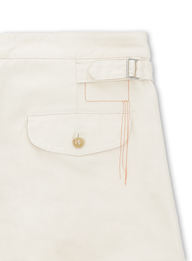 Oklahoma Pantaloni In Canvas di Cotone Rovesciato