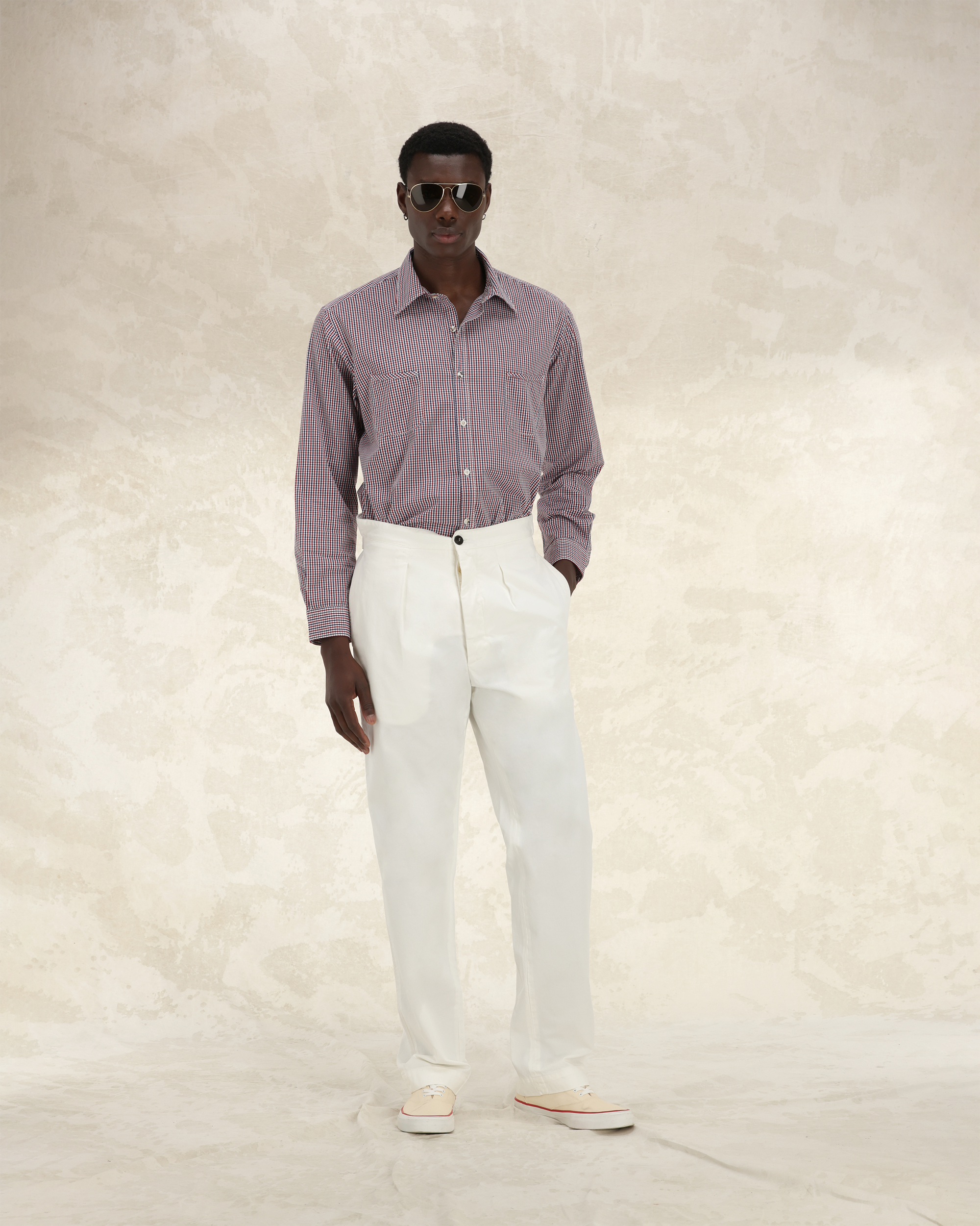 Oklahoma Pantalone Con Pences In Cotone