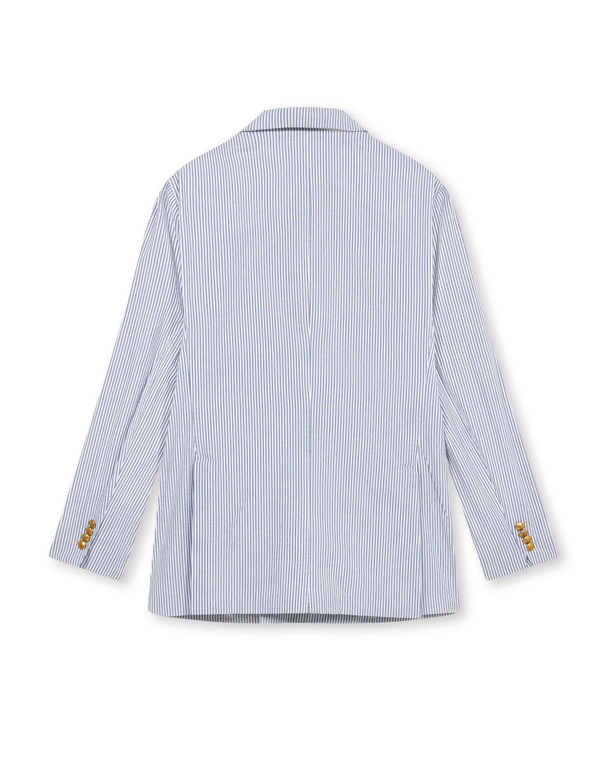 Oscars Giacca Doppiopetto In Cotone Seerscuker