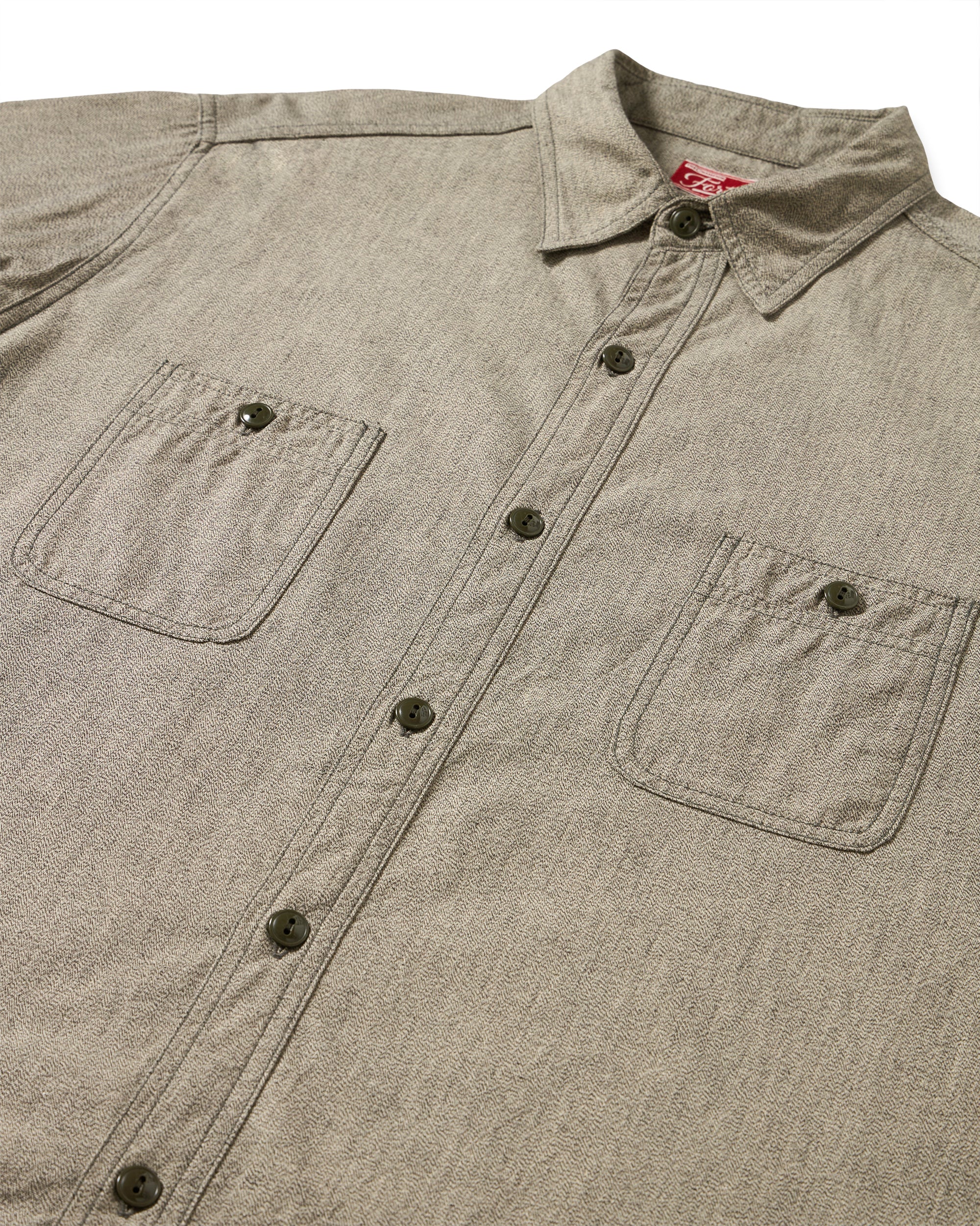 Otero Camicia In Carbon Chambray