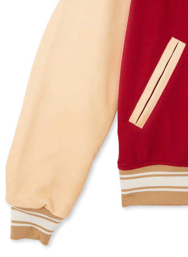 Oxford Bomber In Lana e Pelle