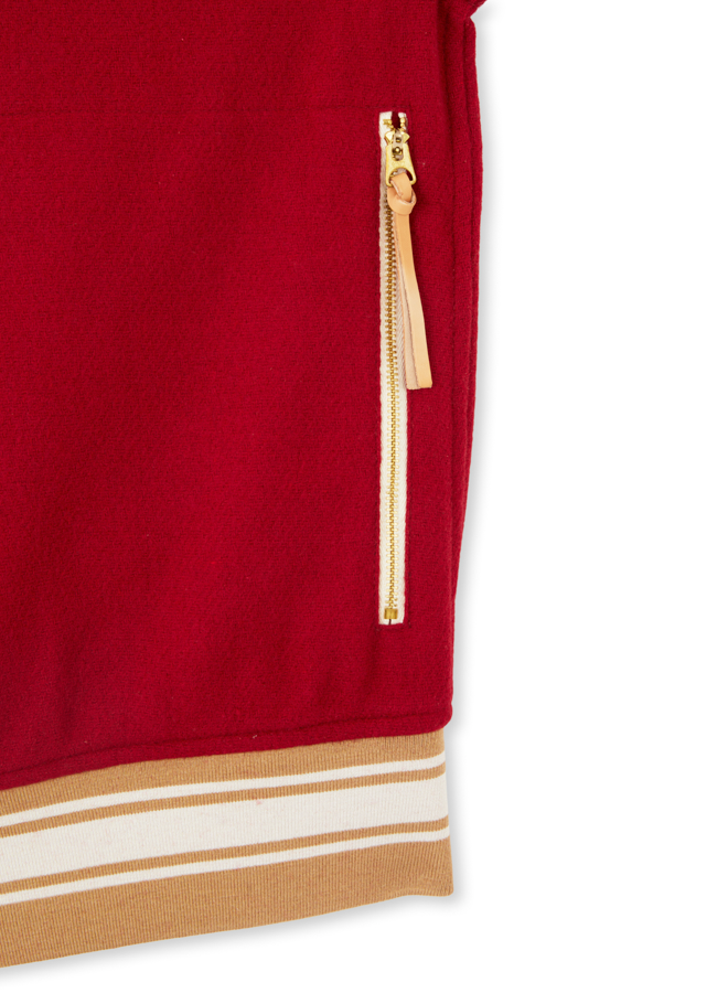 Oxford Bomber In Lana e Pelle