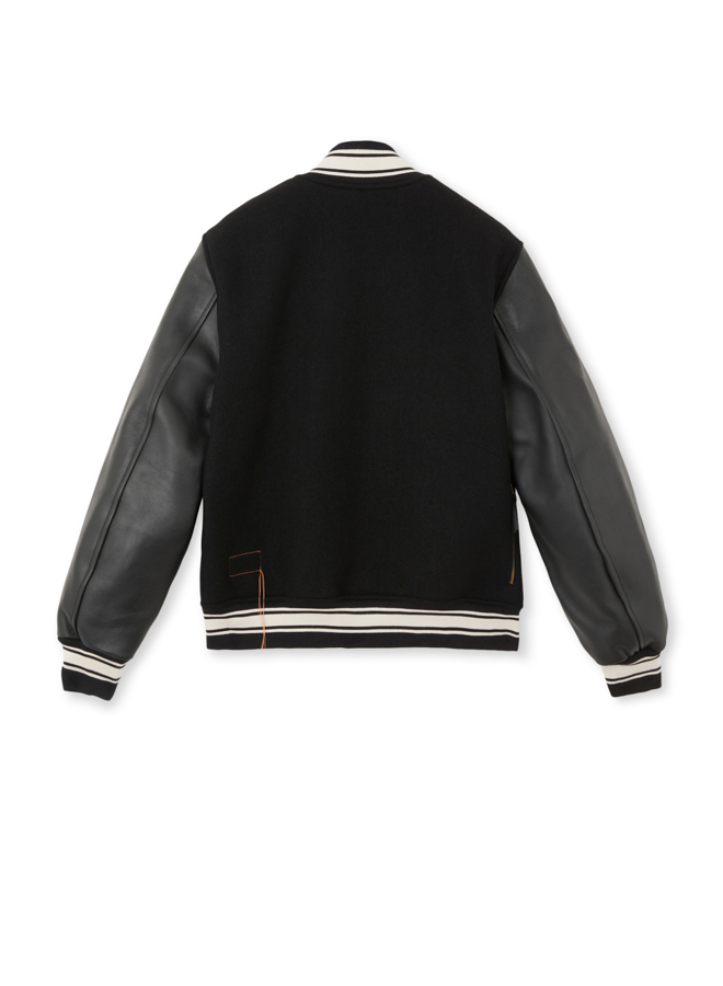 Oxford Bomber In Lana e Pelle