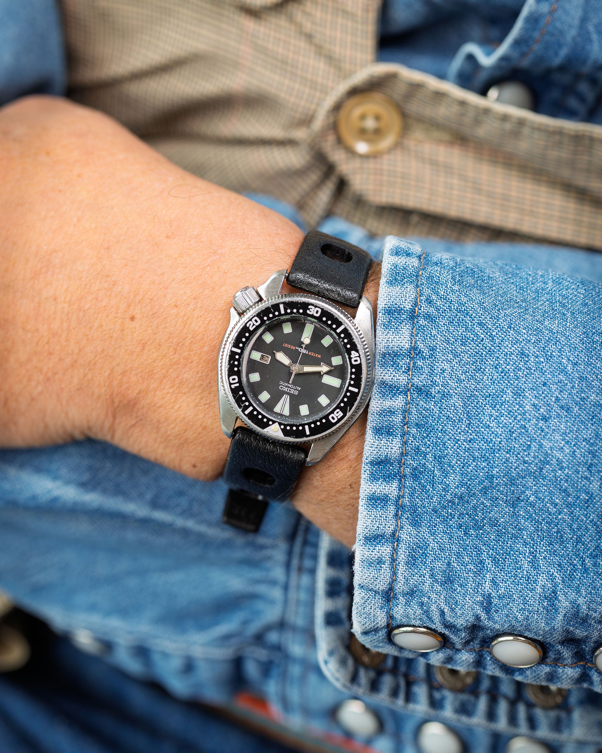 Seiko Baby BR6 Black Dial