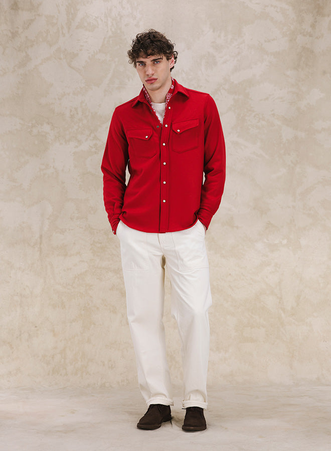 Pasadena Camicia Western In Flanella