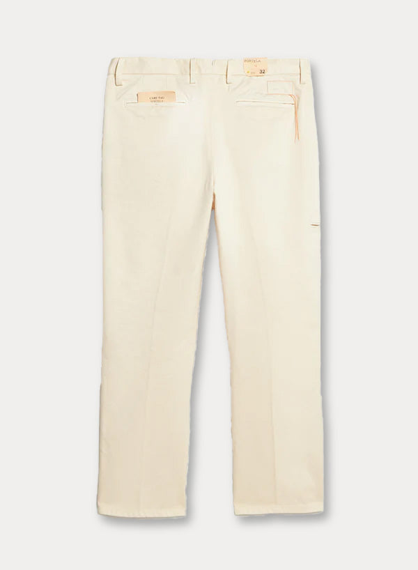 Pences Pantaloni Con Pences In Gabardine di Cotone Pesante
