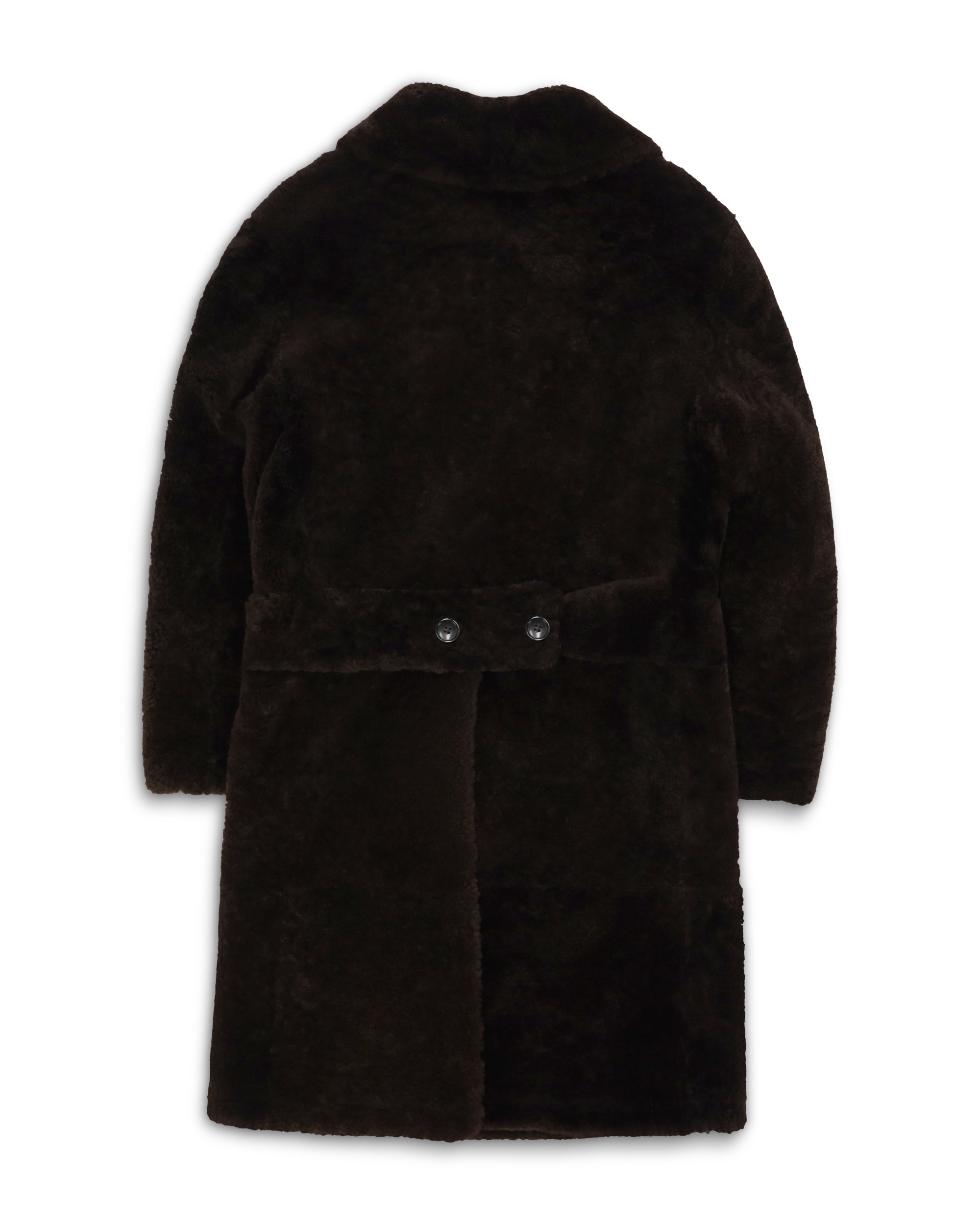 Perce - Double-breasted sheepskin coat