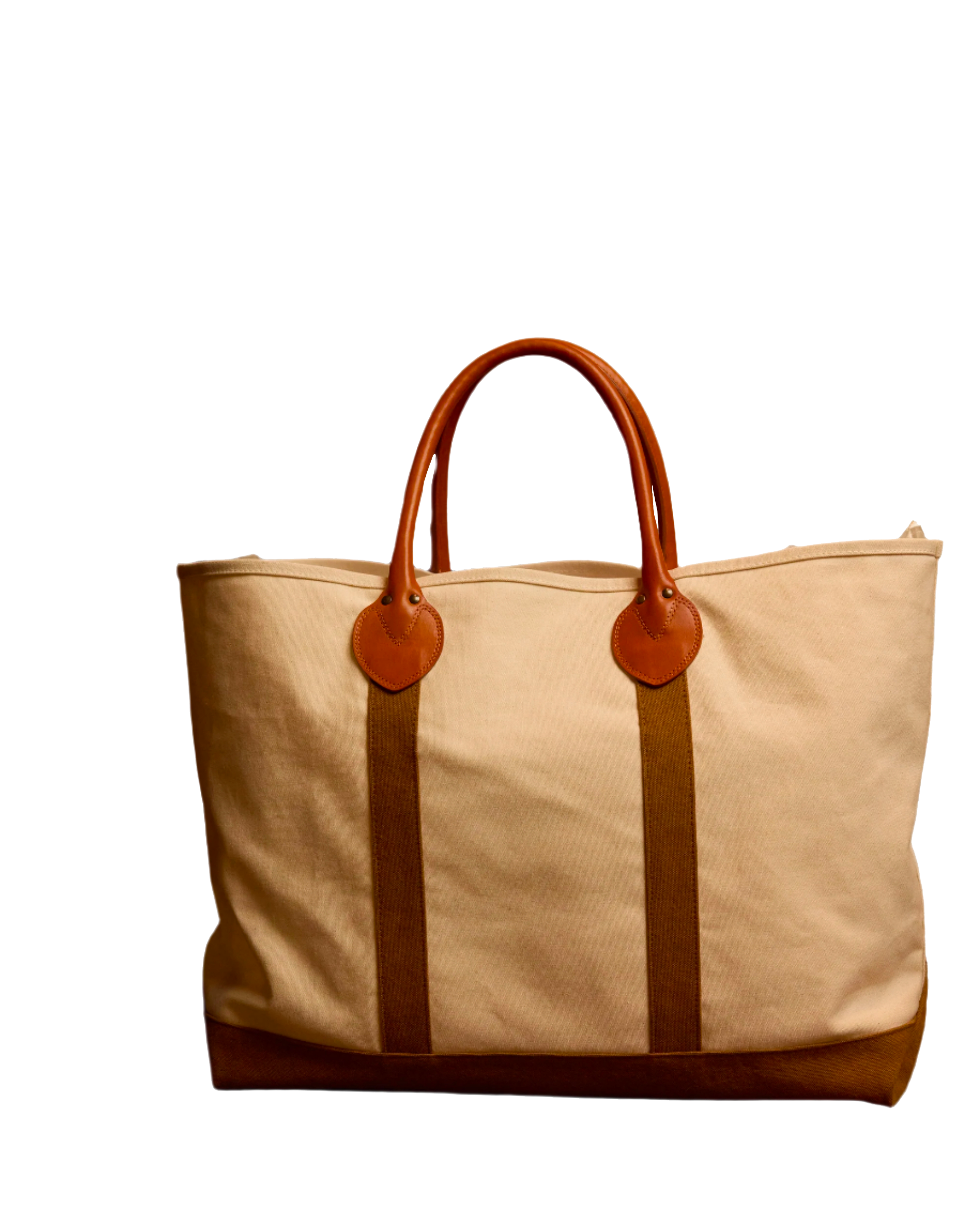 Port Canvas Bag with Leather Handles