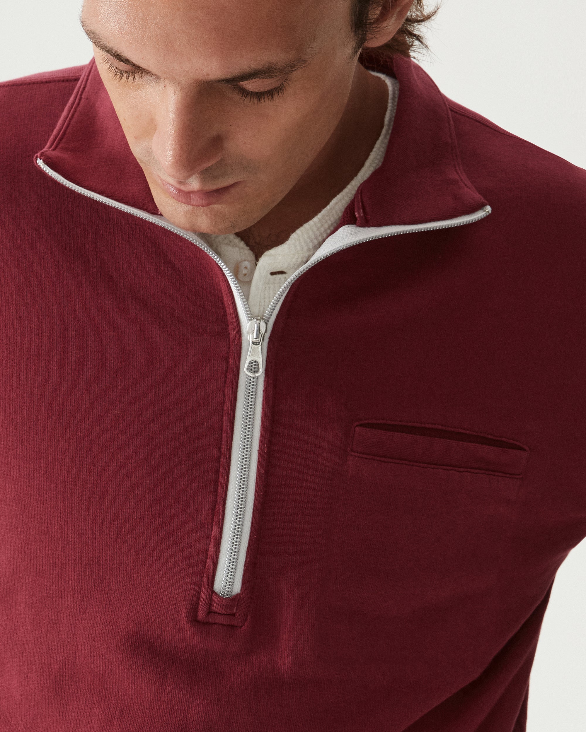 Princeton Felpa in Jersey Garzato Con Zip