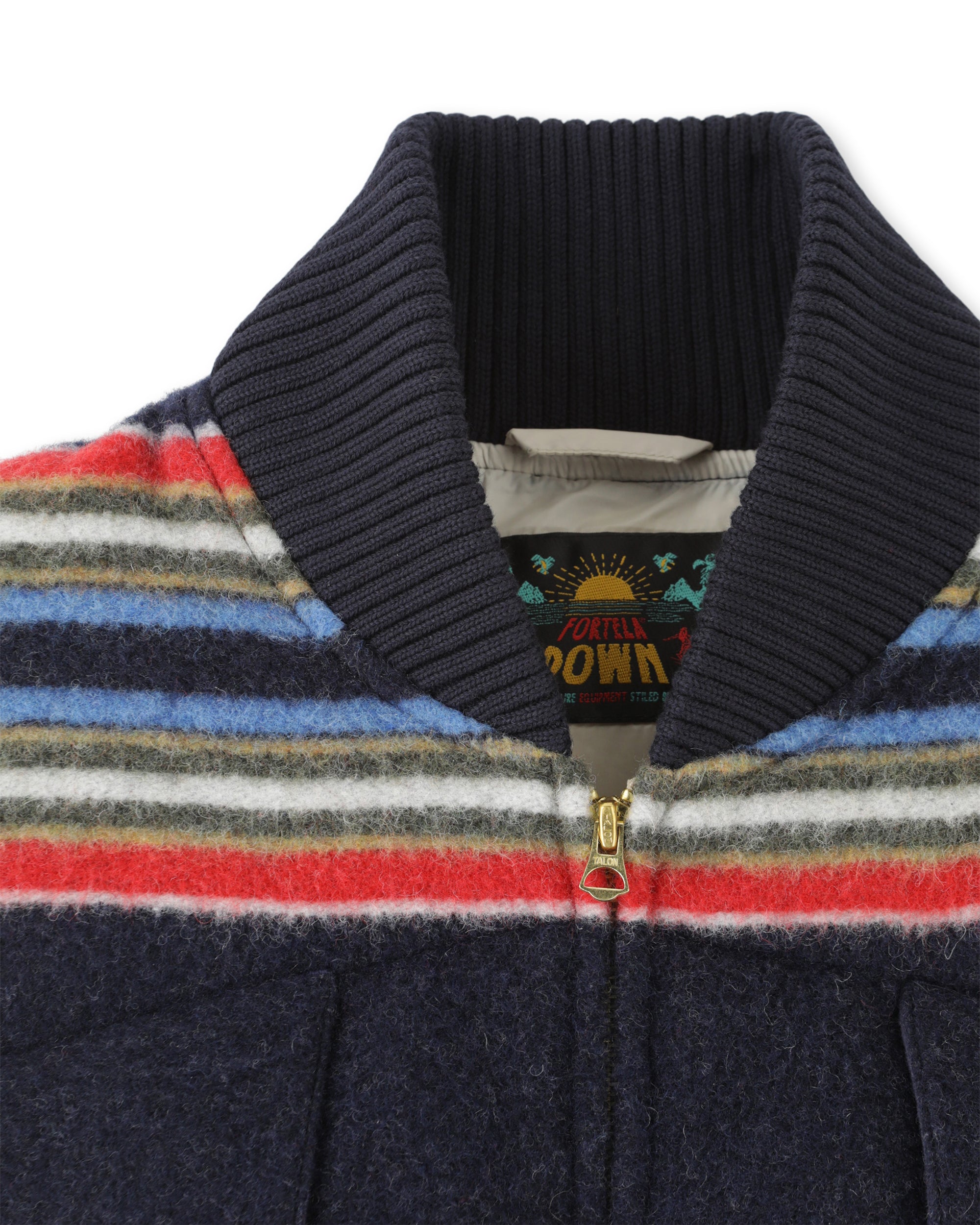 Queen Gilet Smanicato Imbottito con Motivo a Righe