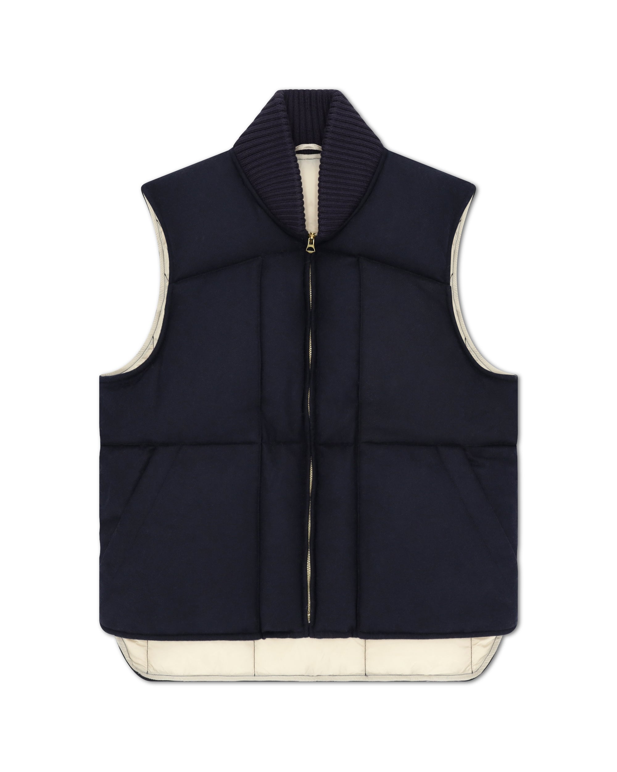 Queen Gilet Smanicato In Lana Imbottito