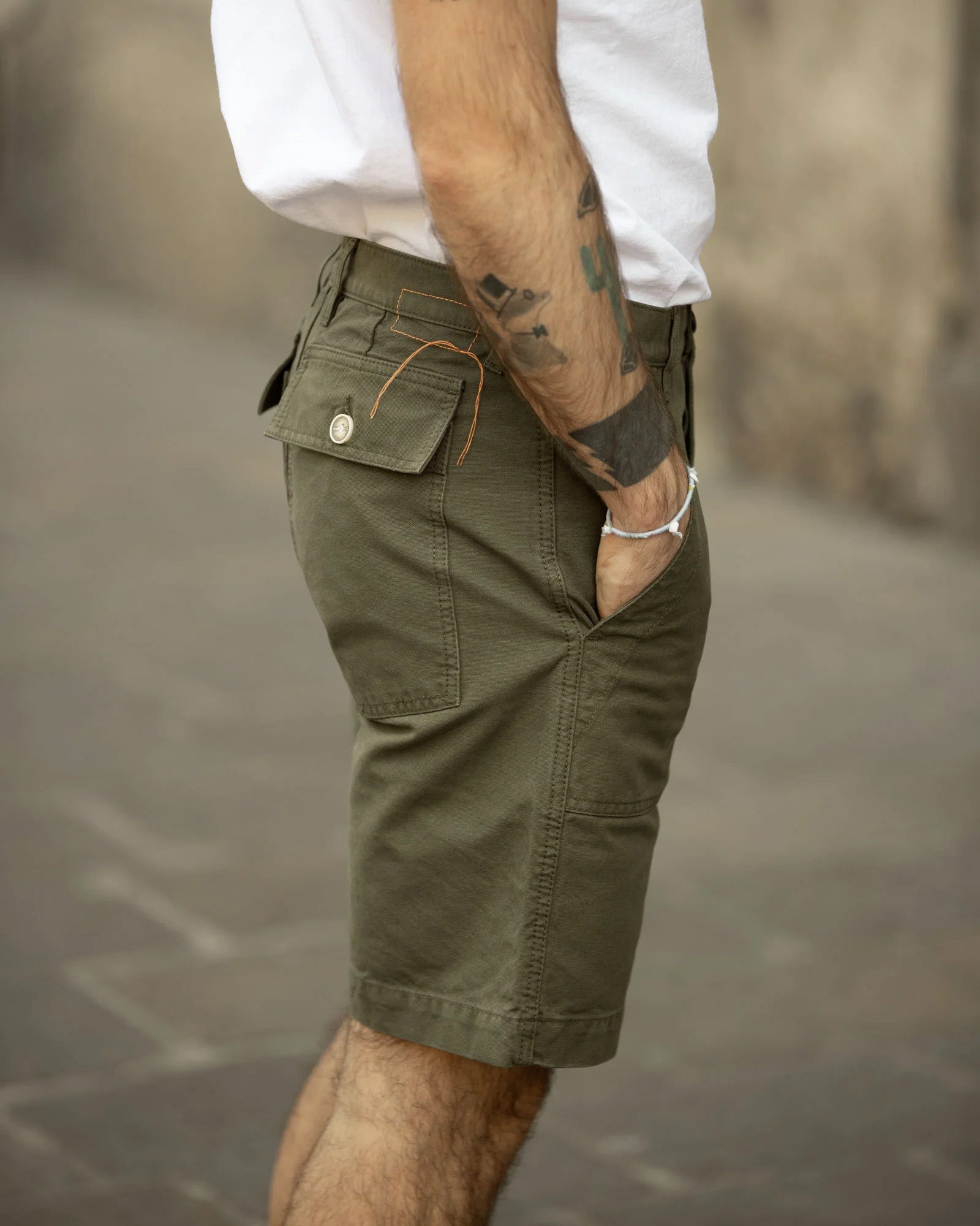 Rebelt Bermuda Con Tasche In Cotone