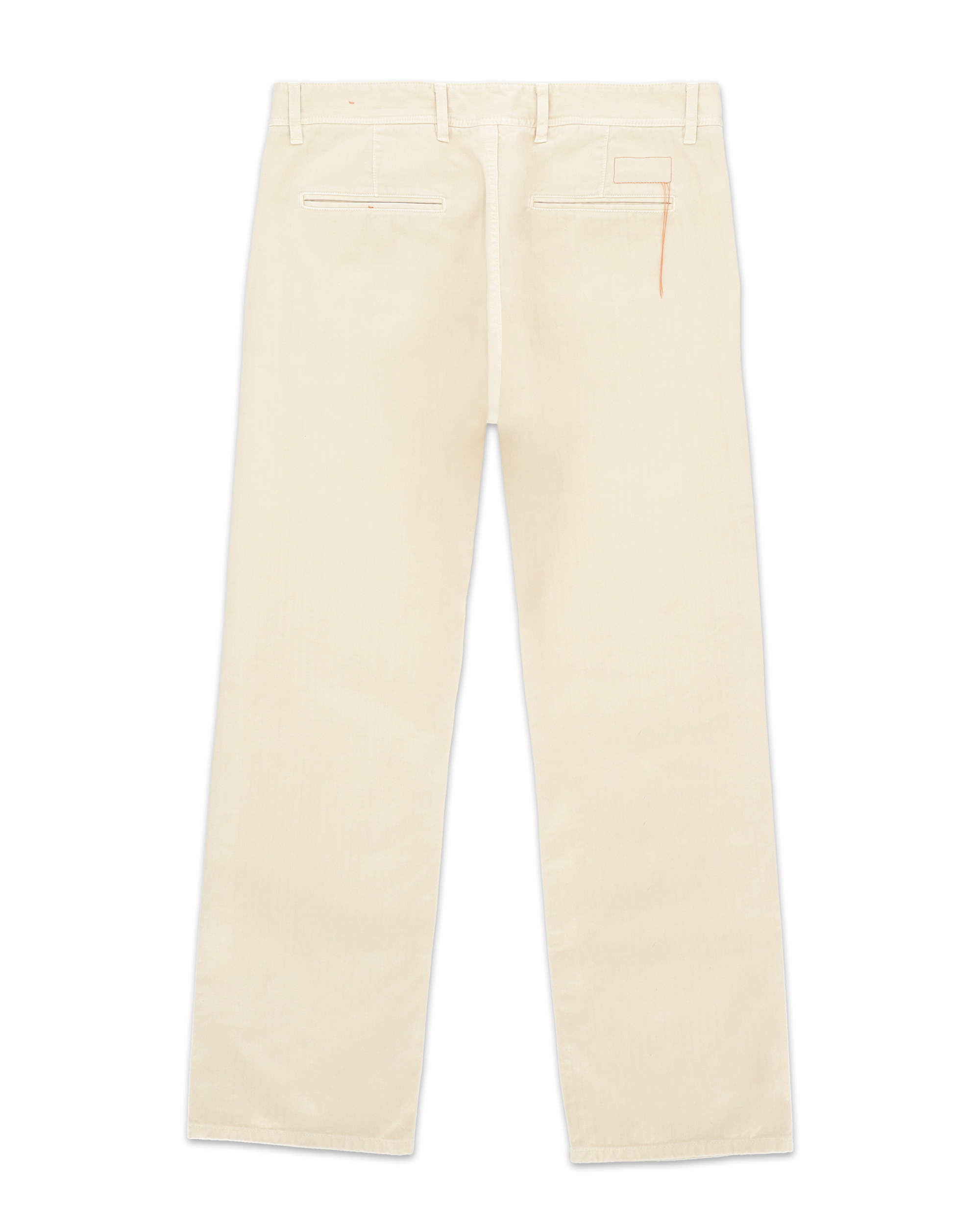 Reno Pantaloni In Herringbone di Cotone