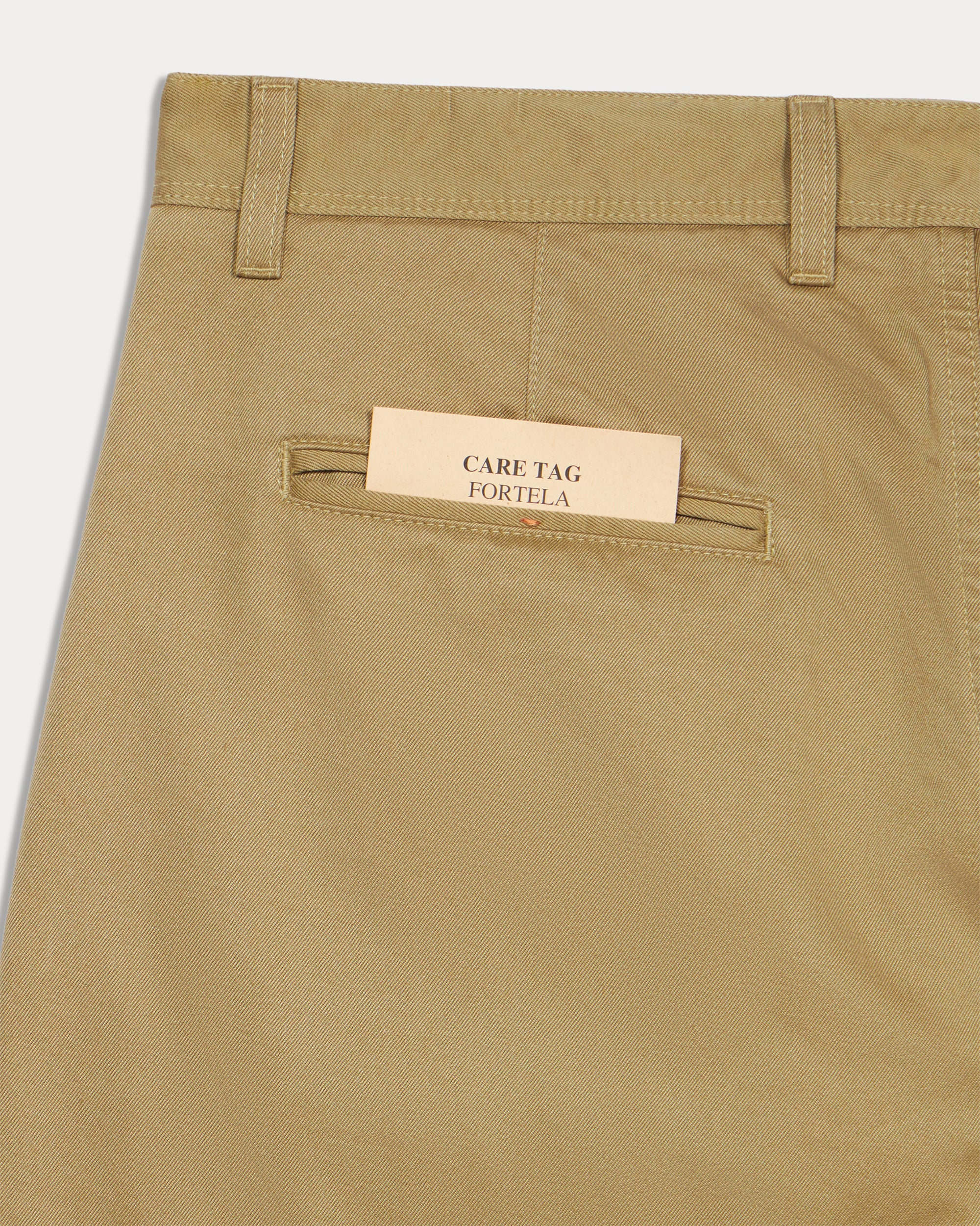Reno Pantaloni In Gabardine di Cotone Pesante