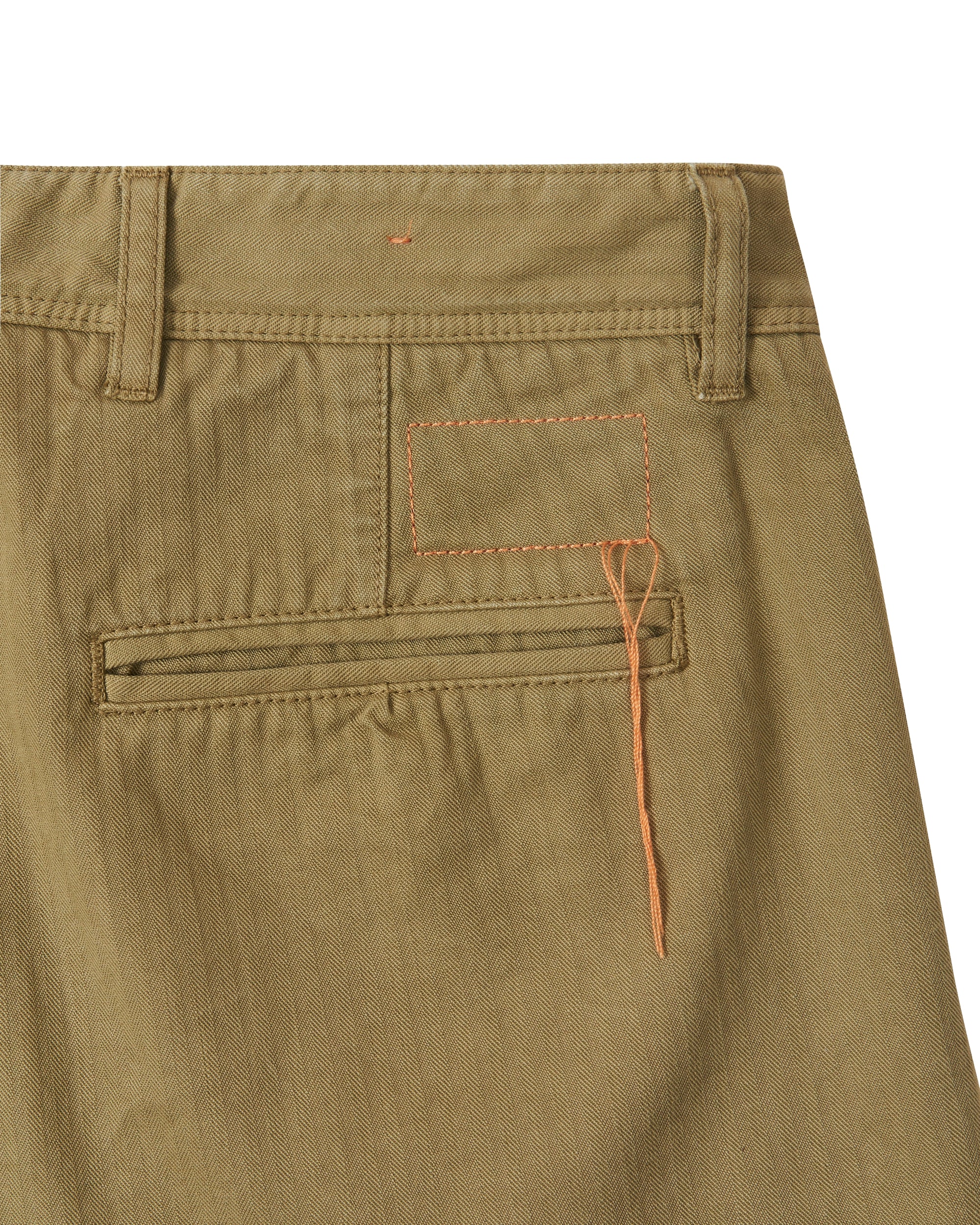 Reno Pantaloni In Herringbone di Cotone