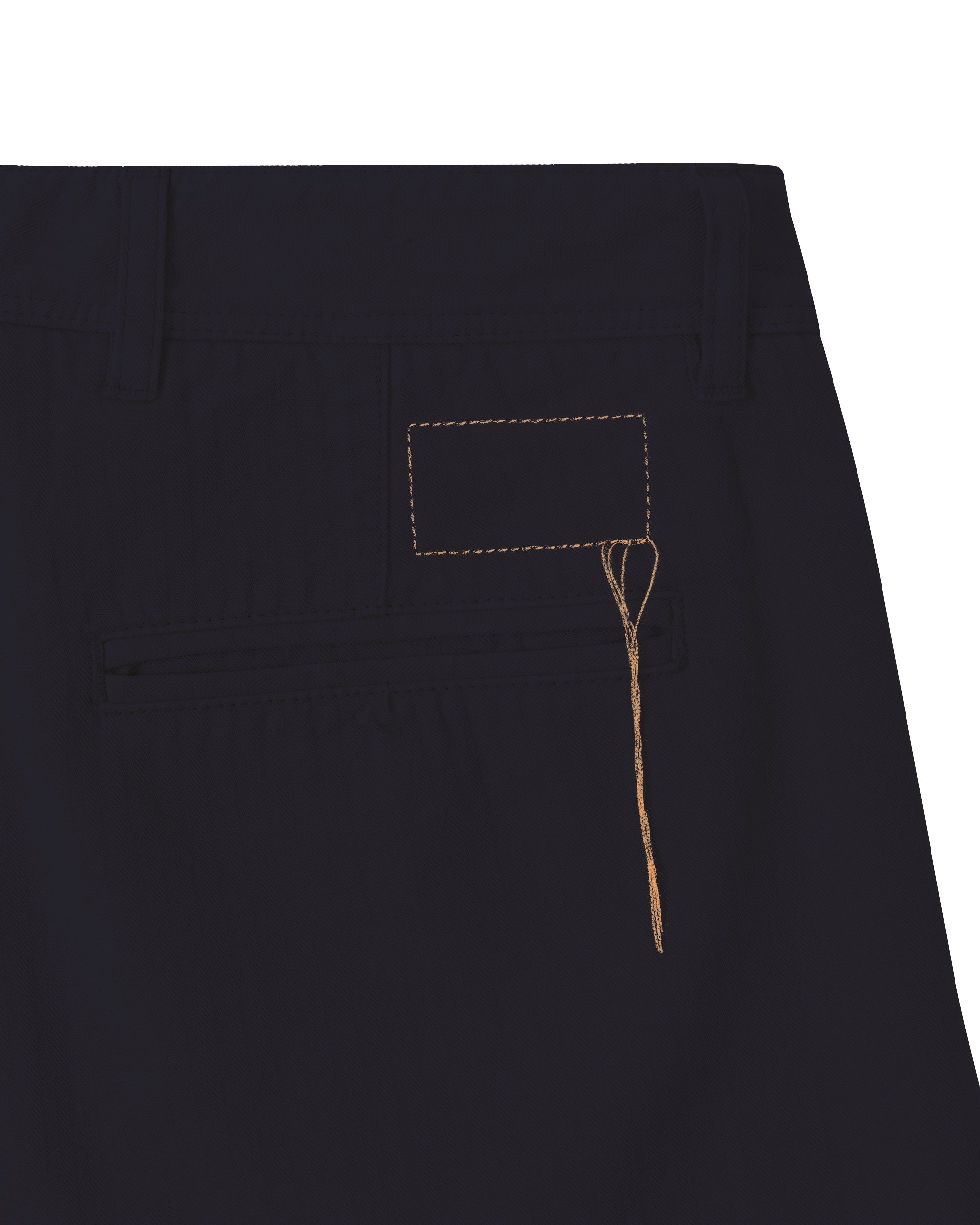 Reno Pantaloni In Herringbone di Cotone