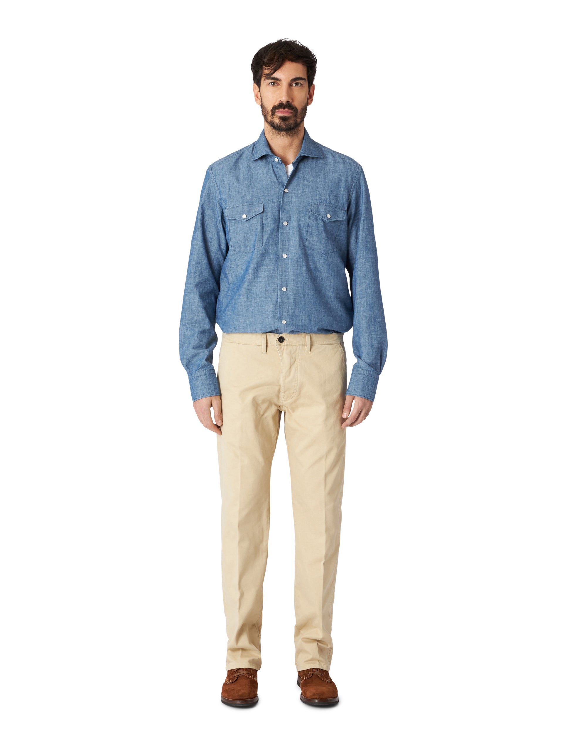 Reno Pantaloni In Canvas di Cotone Pesante